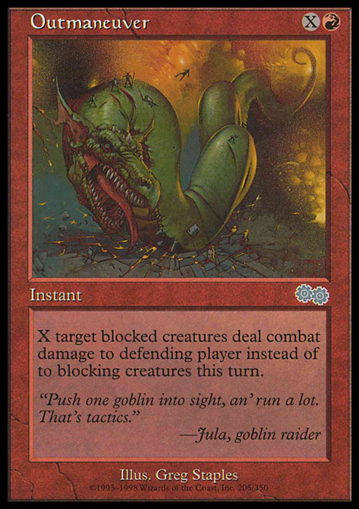Outmaneuver magic card front