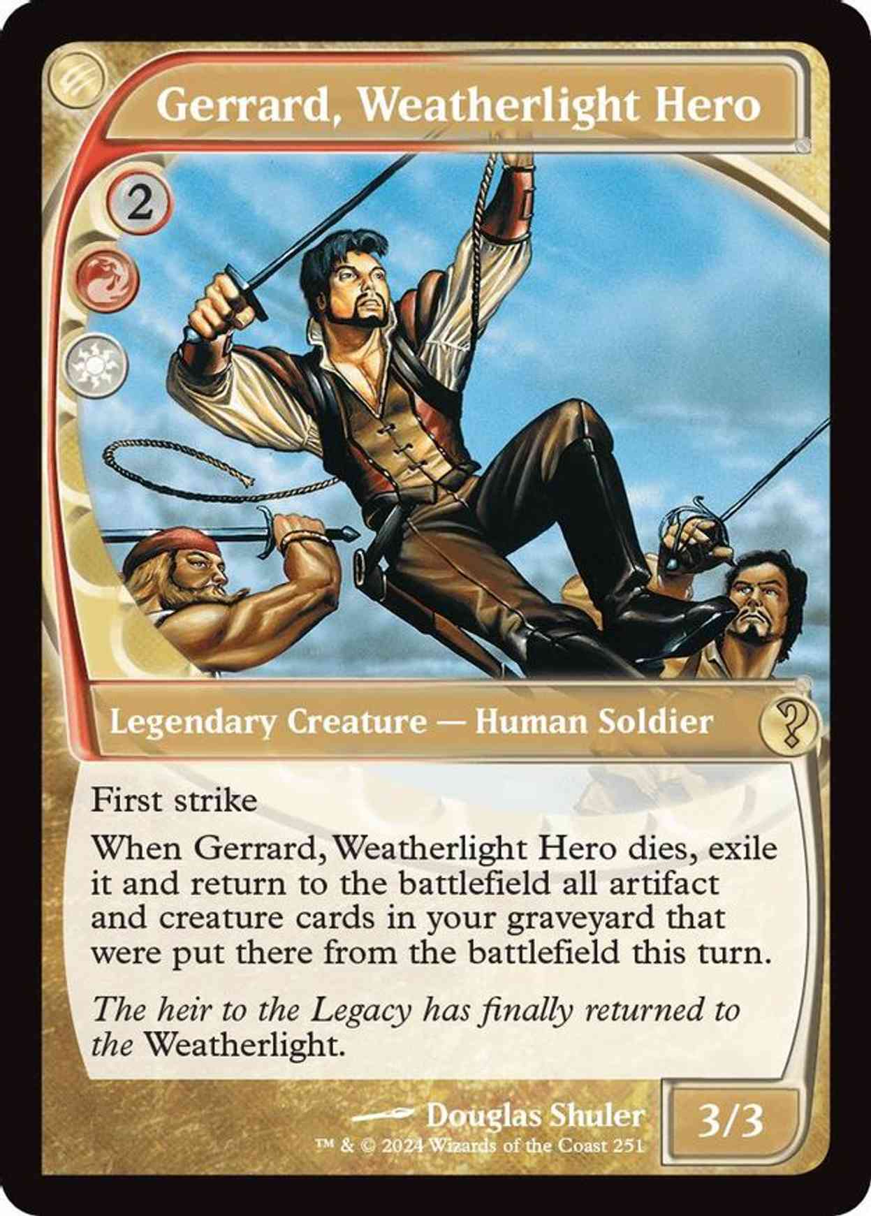 Gerrard, Weatherlight Hero (Future Sight) magic card front