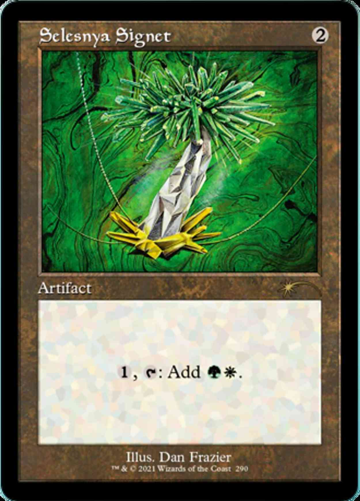 Selesnya Signet (Retro Frame) (Foil Etched) magic card front