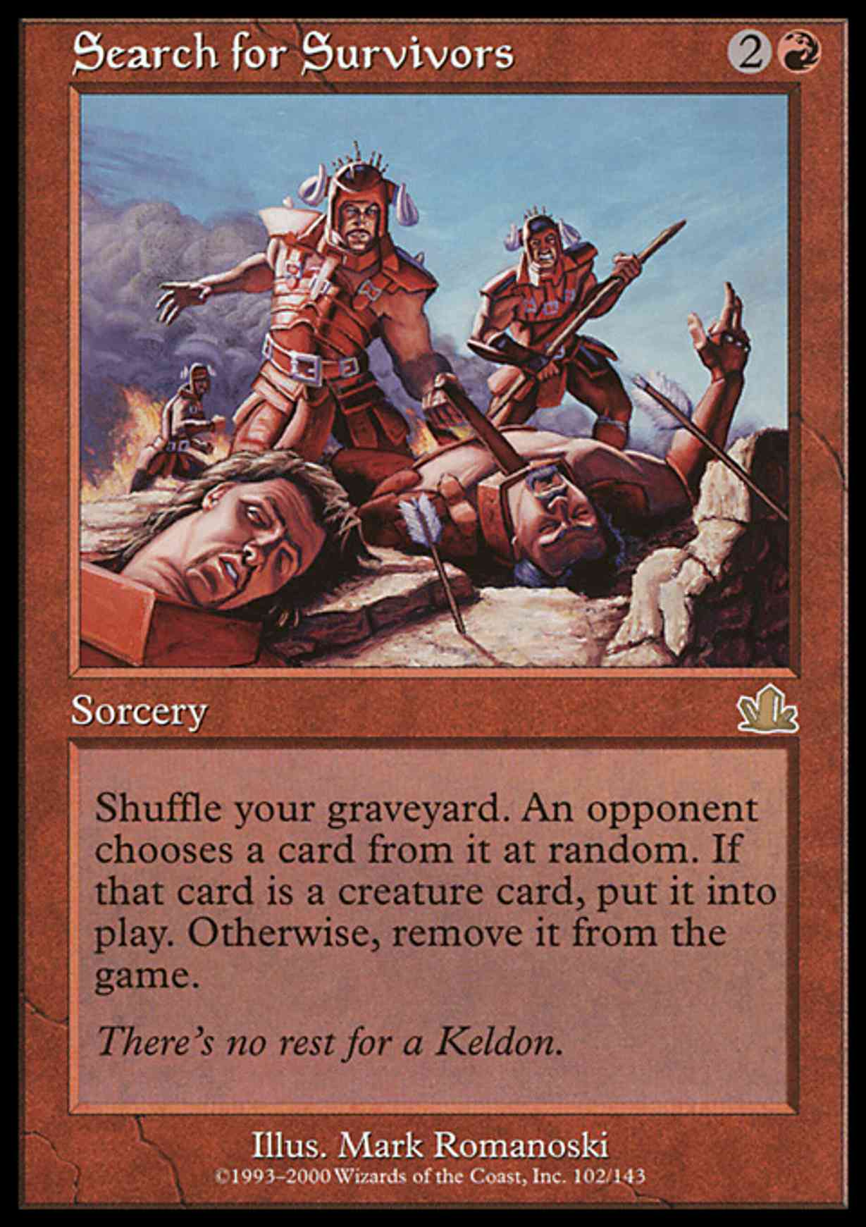 Search for Survivors magic card front