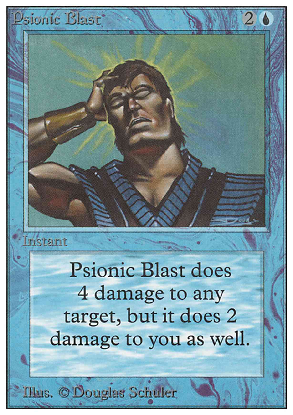 Psionic Blast magic card front