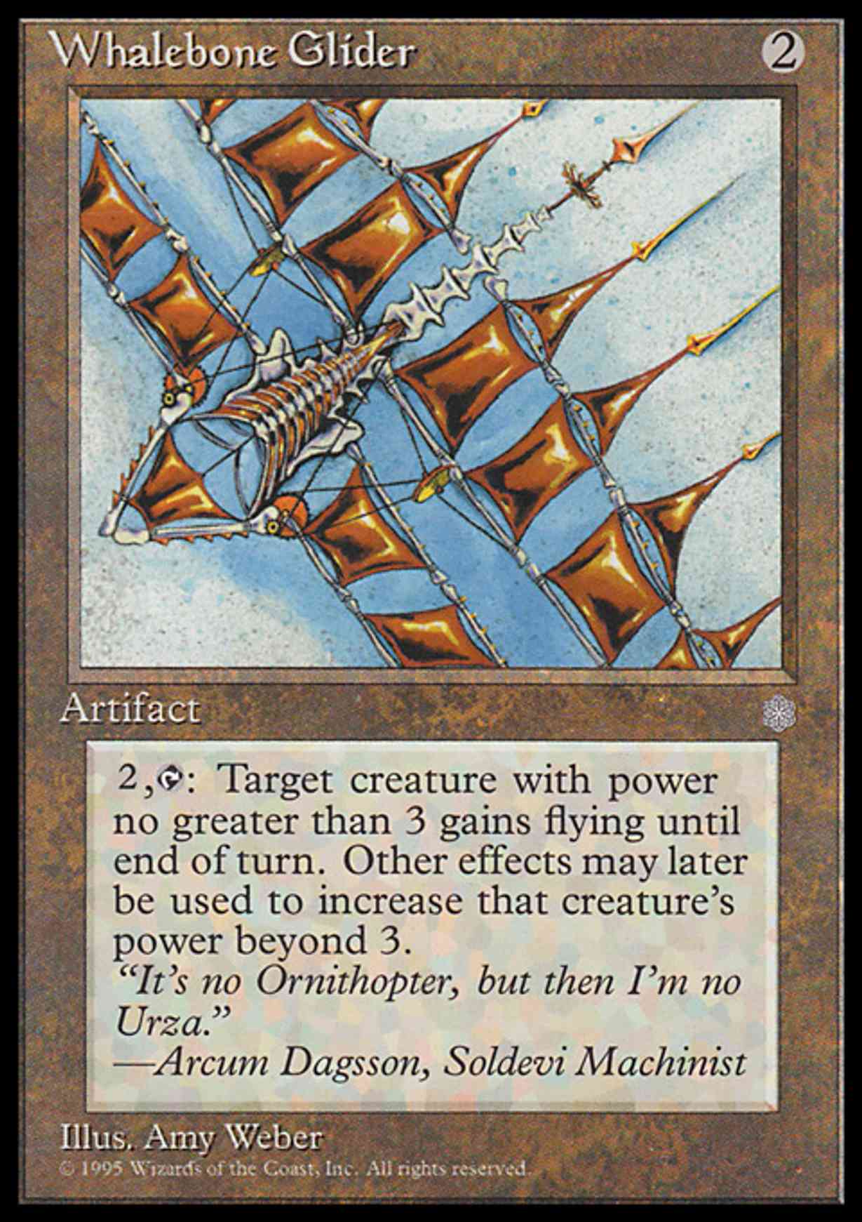 Whalebone Glider magic card front