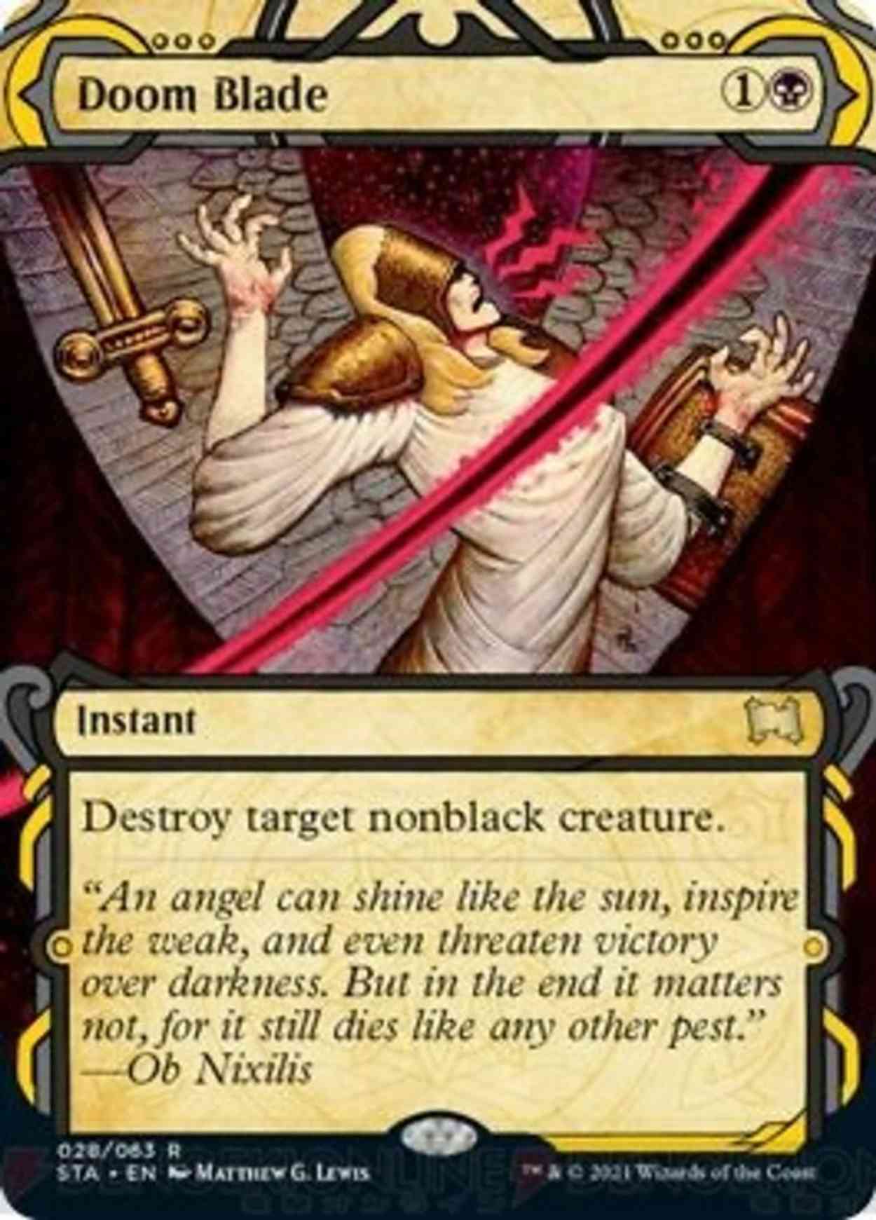 Doom Blade (Foil Etched) magic card front