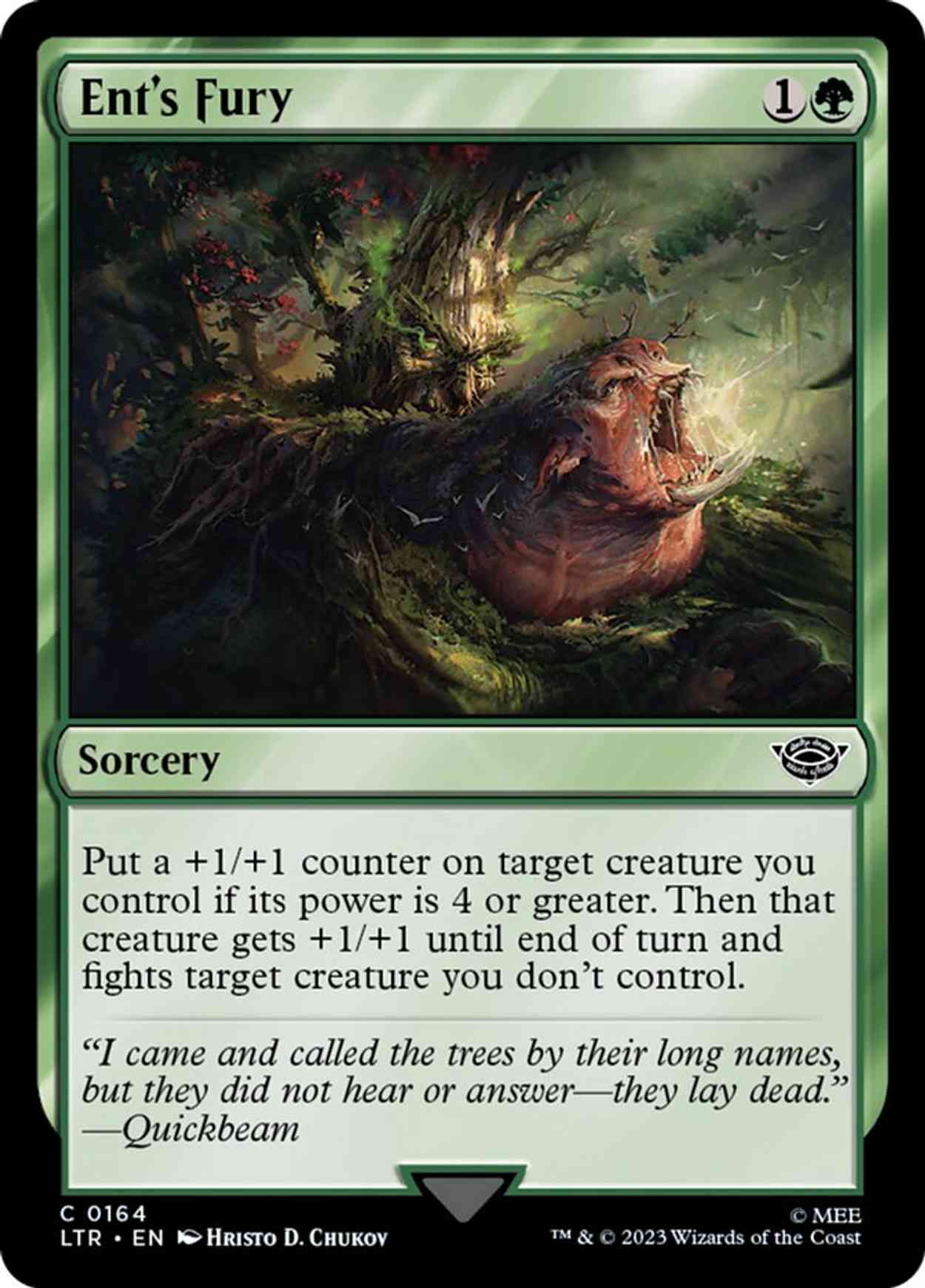 Ent's Fury magic card front