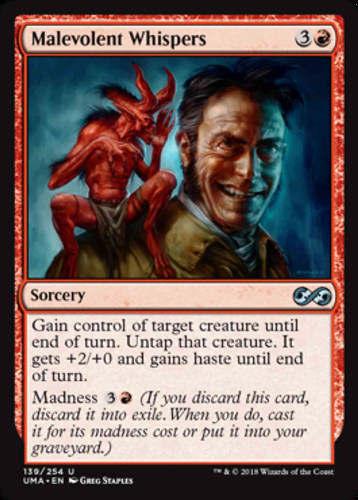 Malevolent Whispers magic card front