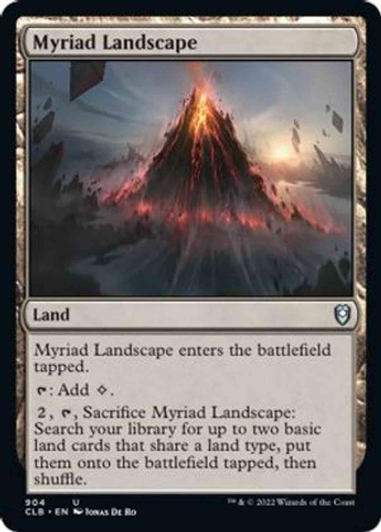 Myriad Landscape magic card front