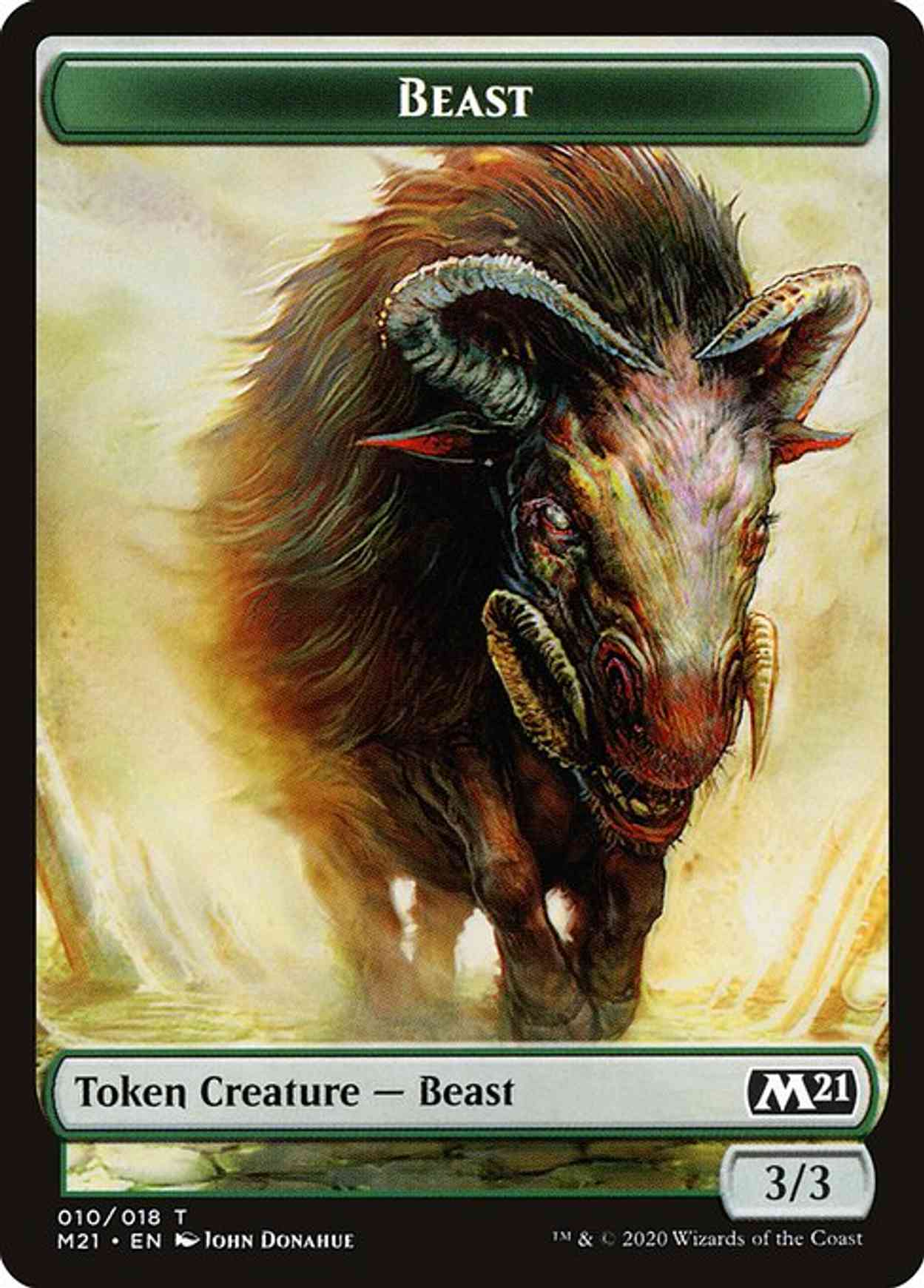 Beast // Griffin Double-sided Token magic card front