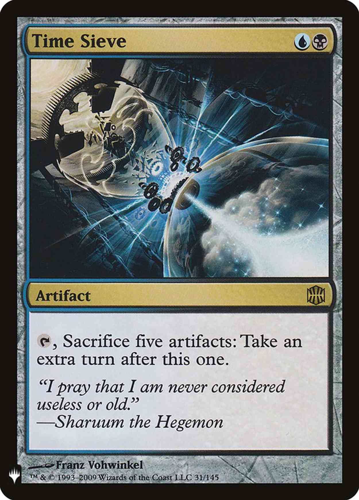 Time Sieve magic card front