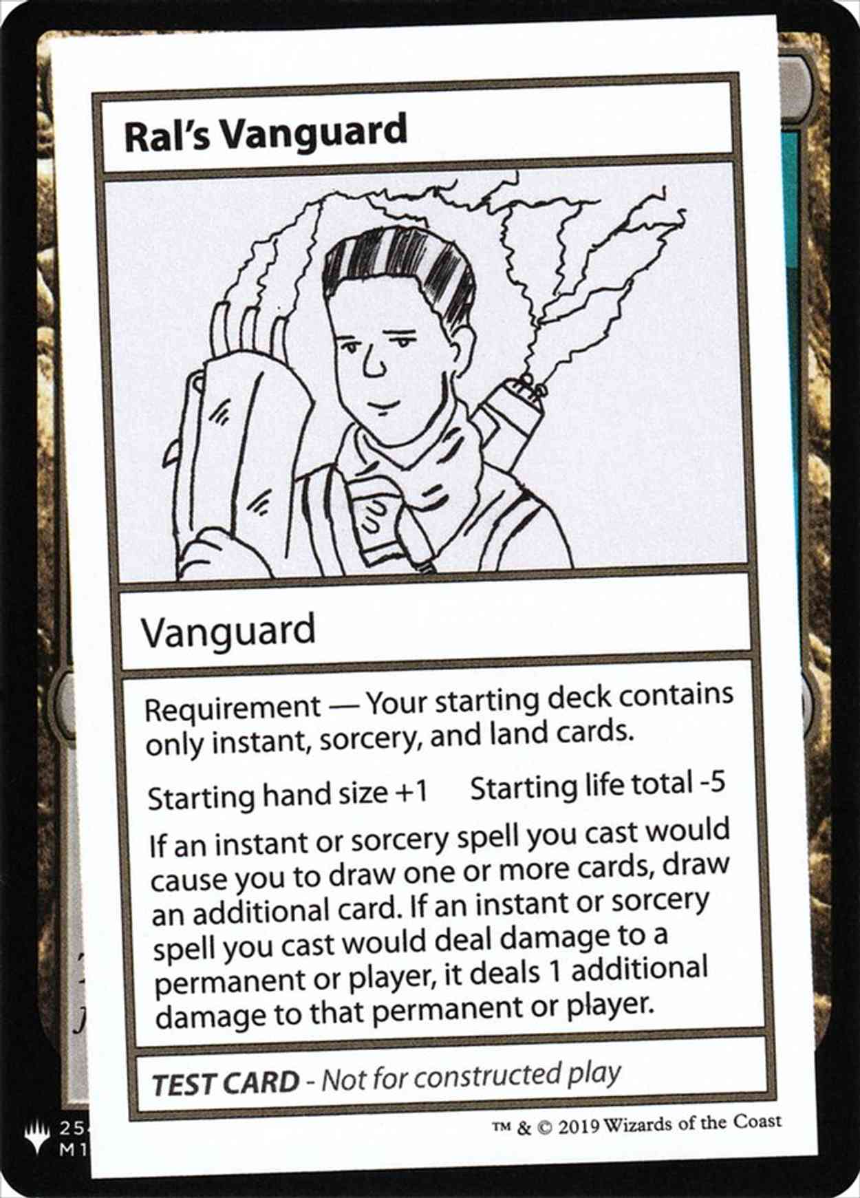 Ral's Vanguard magic card front