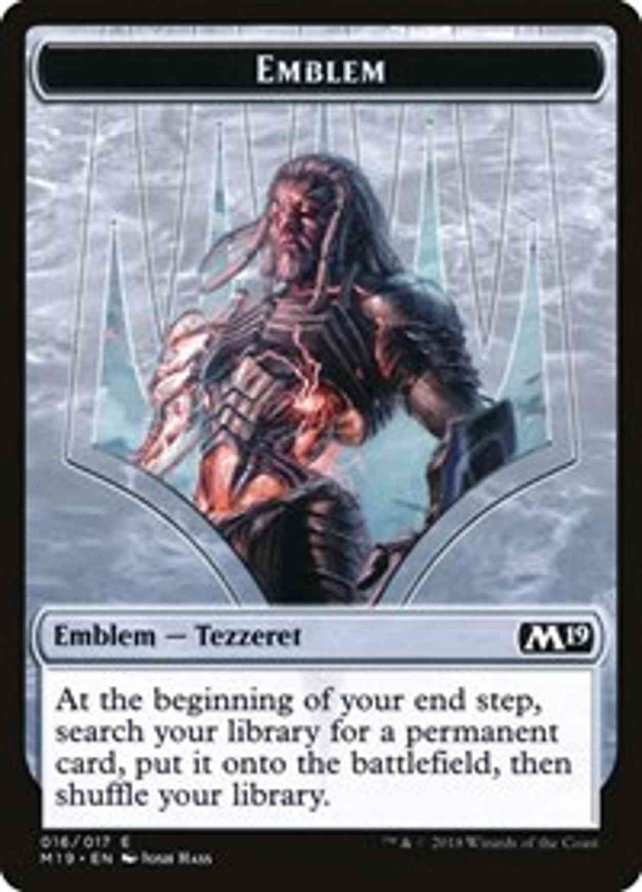Emblem - Tezzeret, Artifice Master magic card front