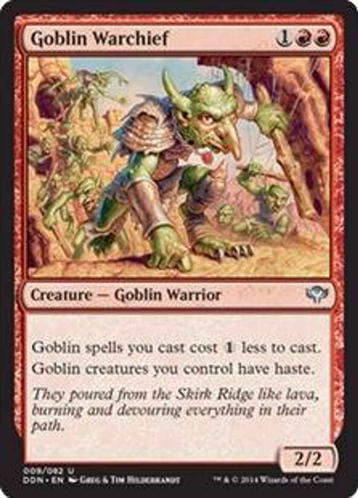 Goblin Warchief magic card front
