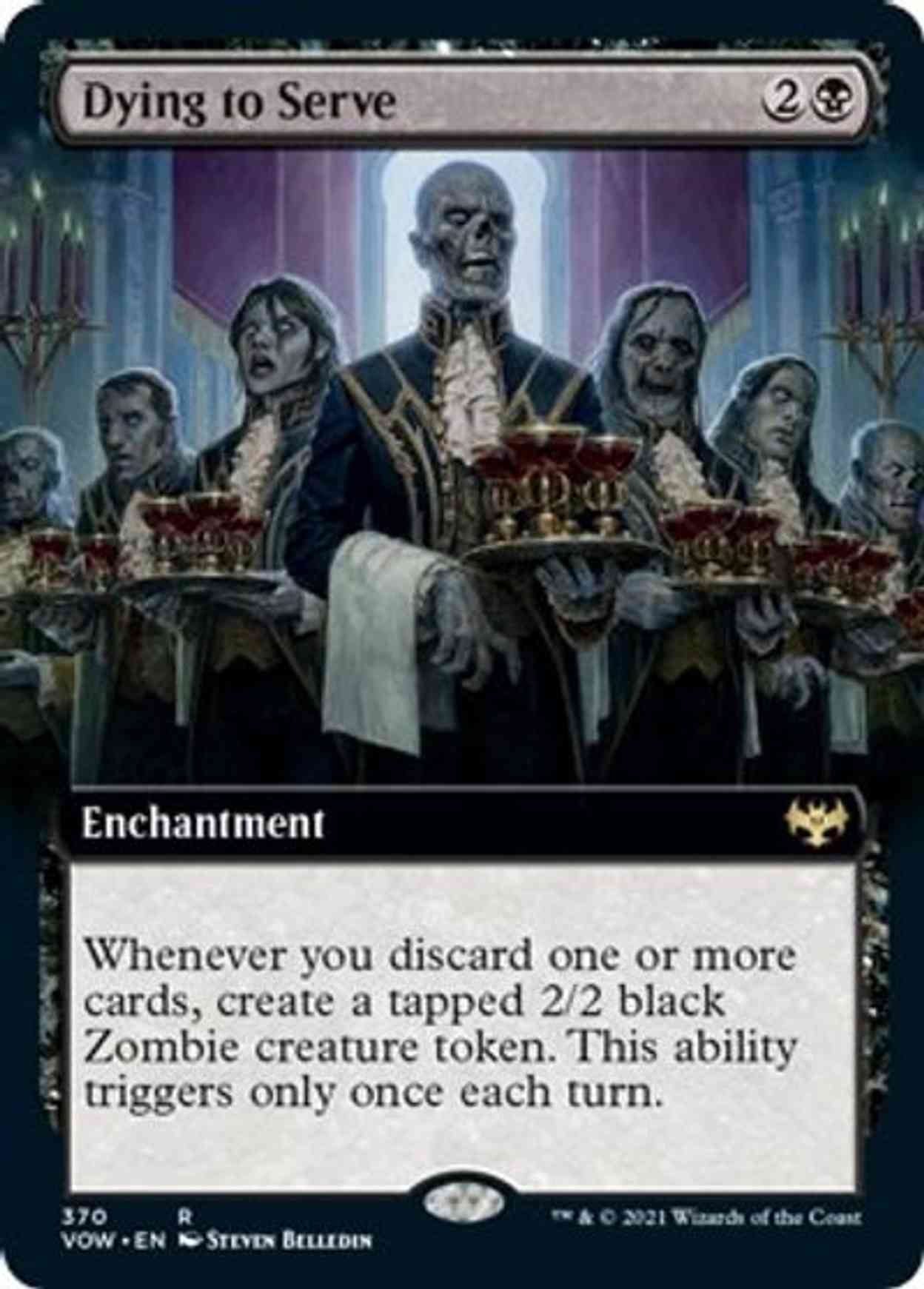 Dying to Serve (Extended Art) magic card front