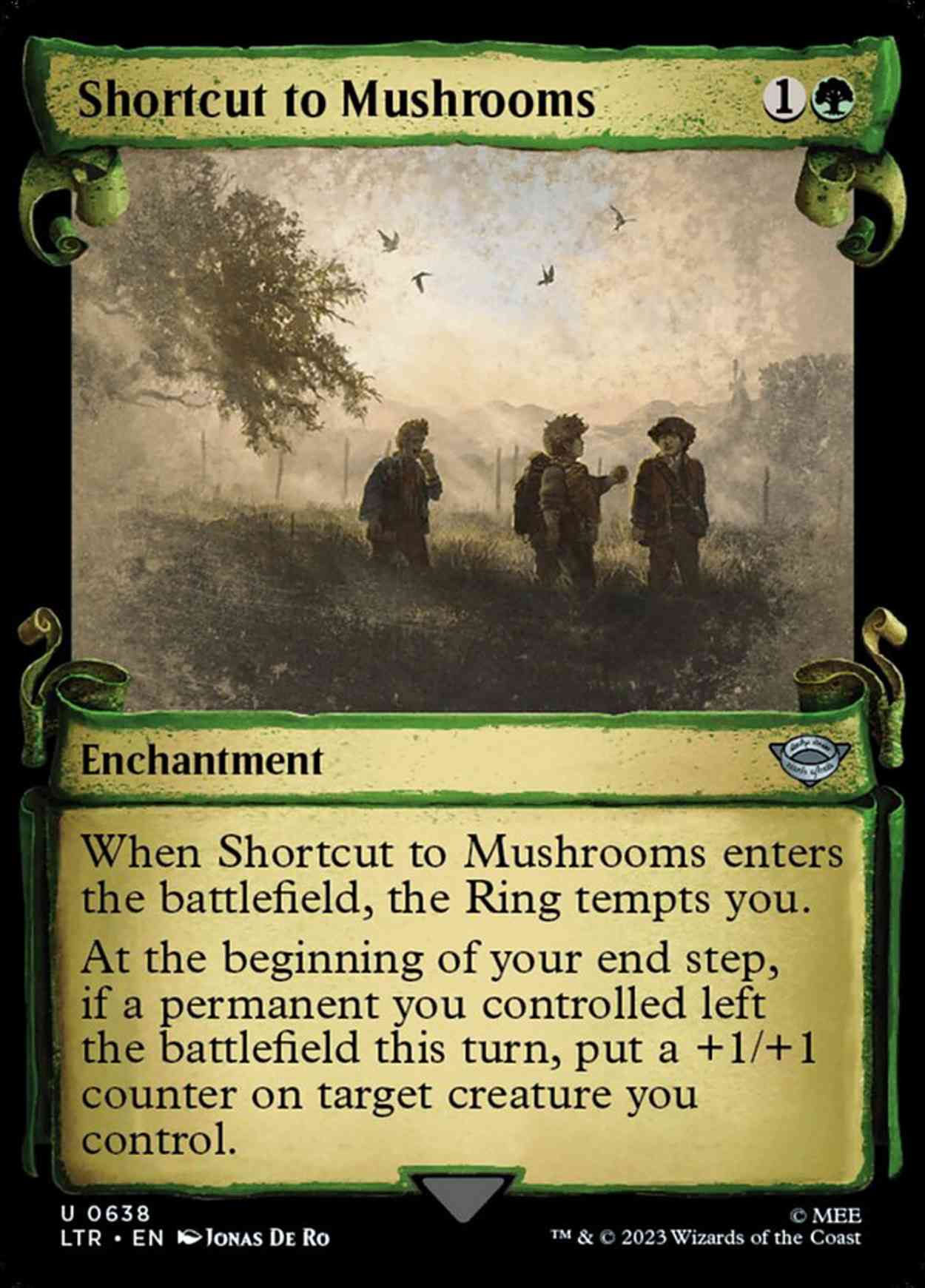 Shortcut to Mushrooms (Showcase Scrolls) magic card front