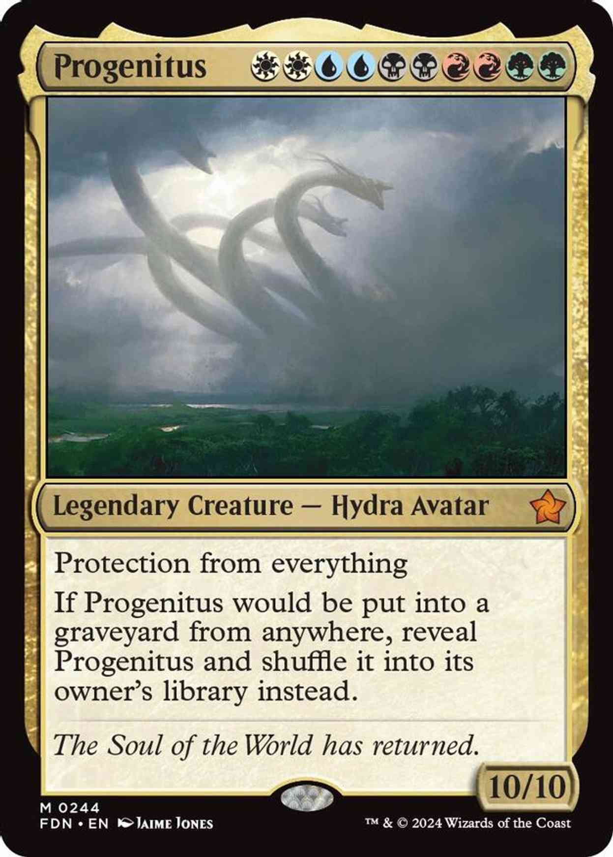 Progenitus magic card front