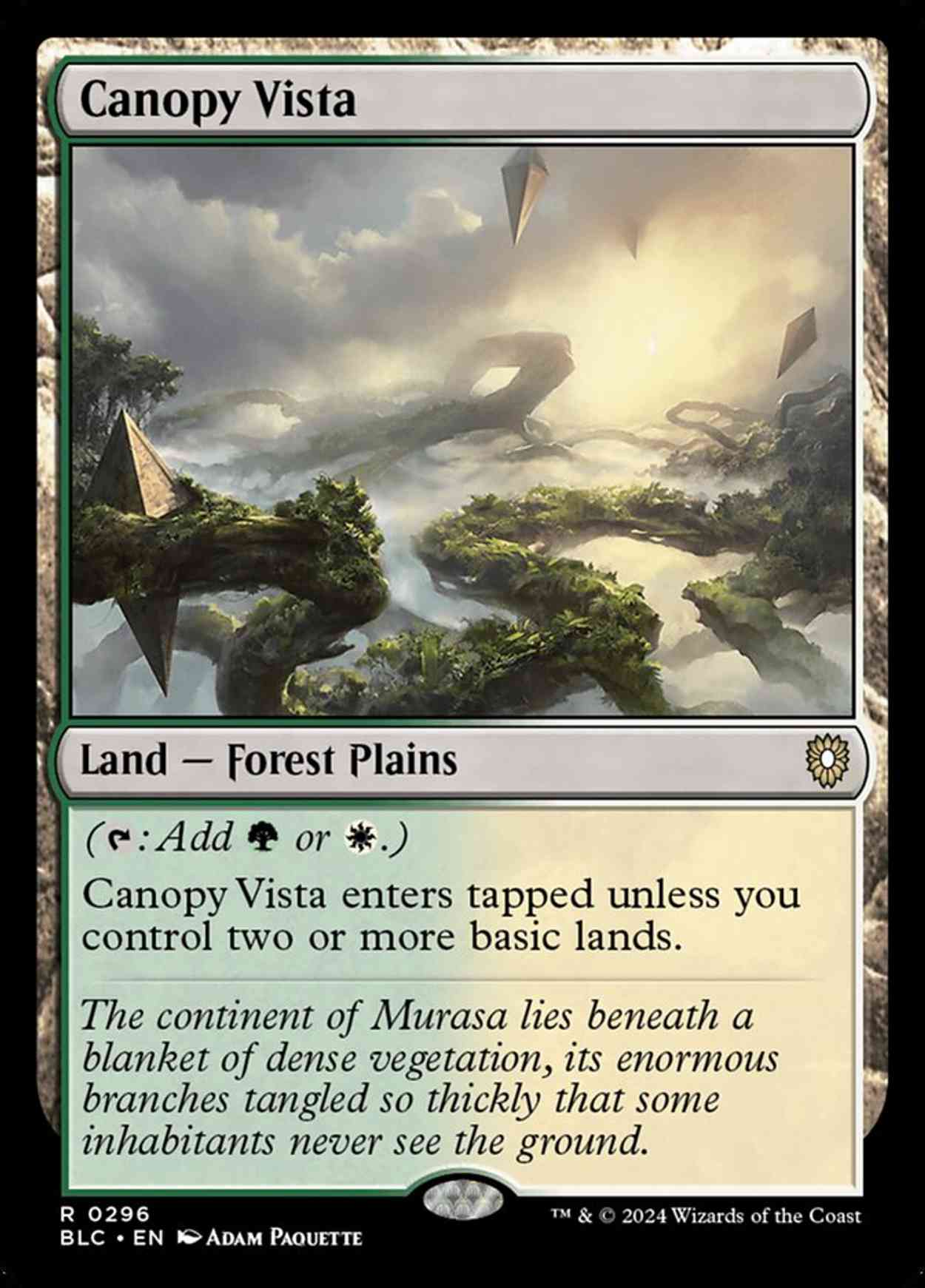 Canopy Vista magic card front