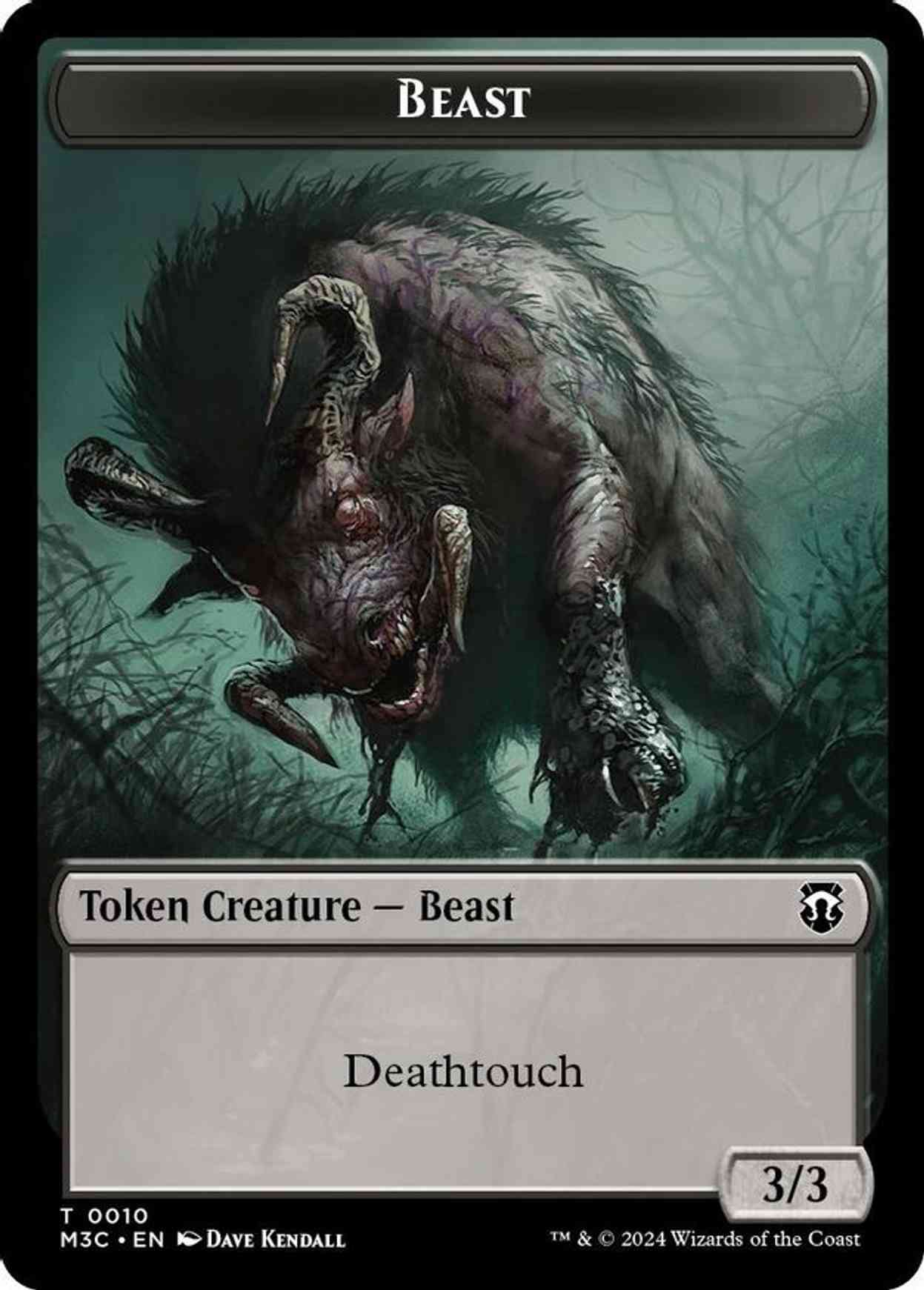 Beast (0010) // Shapeshifter (0008) Double-Sided Token magic card front