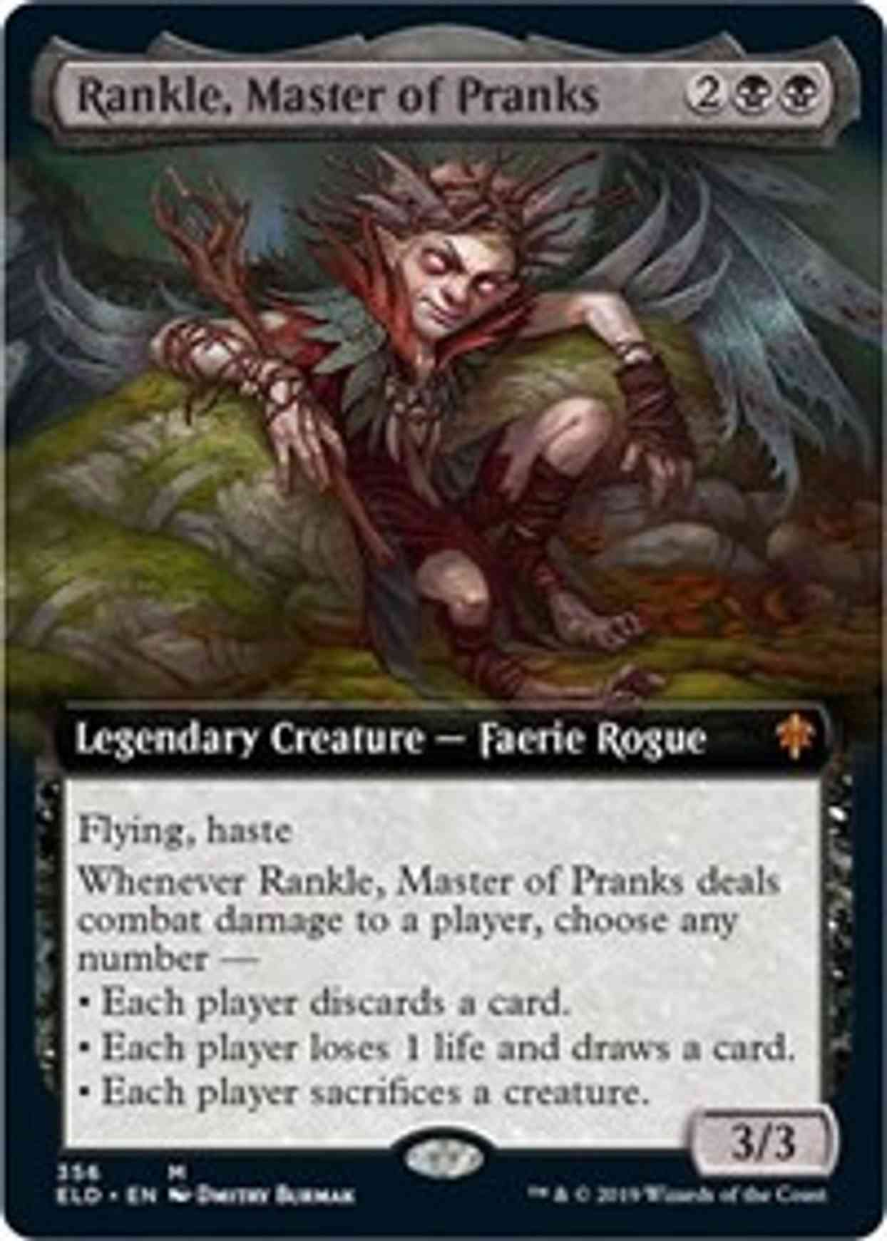 Rankle, Master of Pranks (Extended Art) magic card front