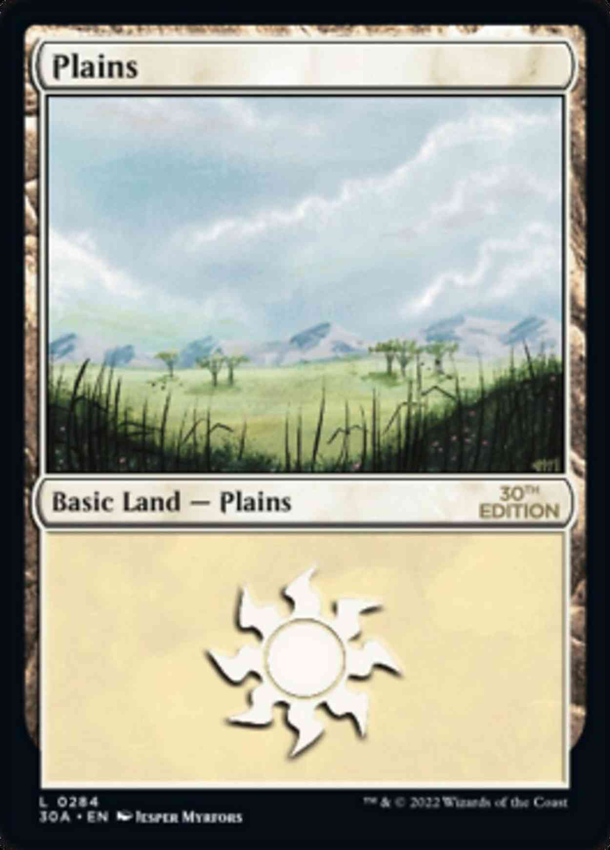 Plains (284) magic card front