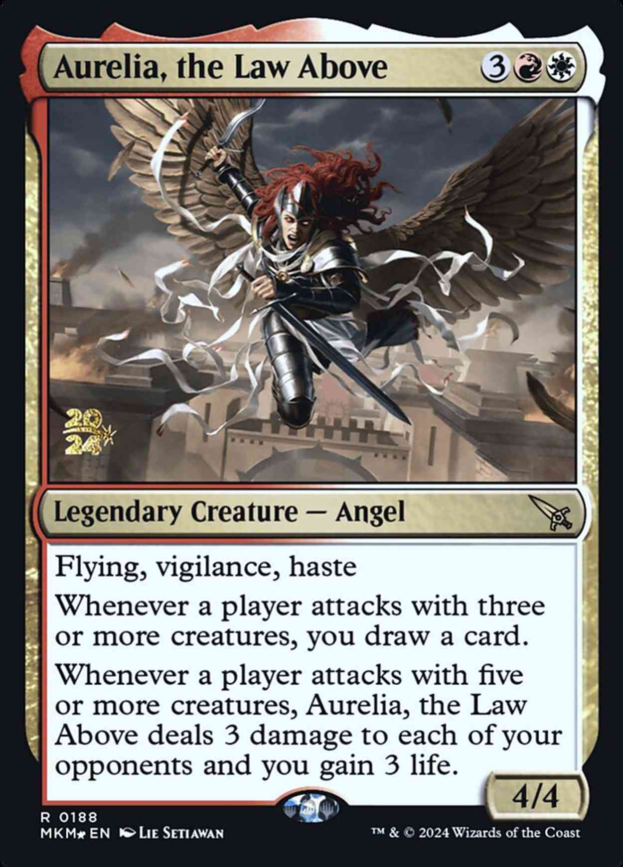 Aurelia, the Law Above magic card front