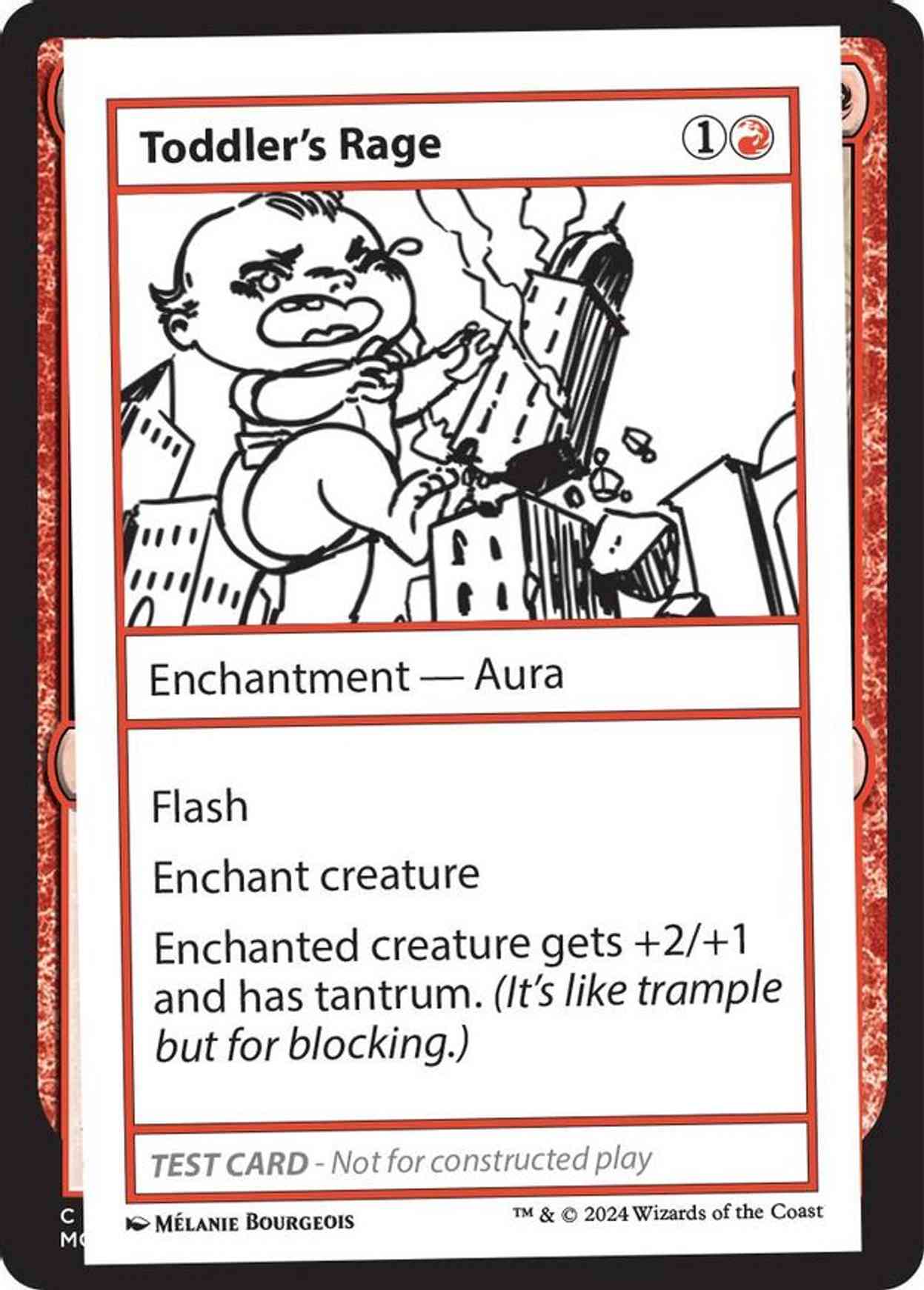 Toddler's Rage magic card front