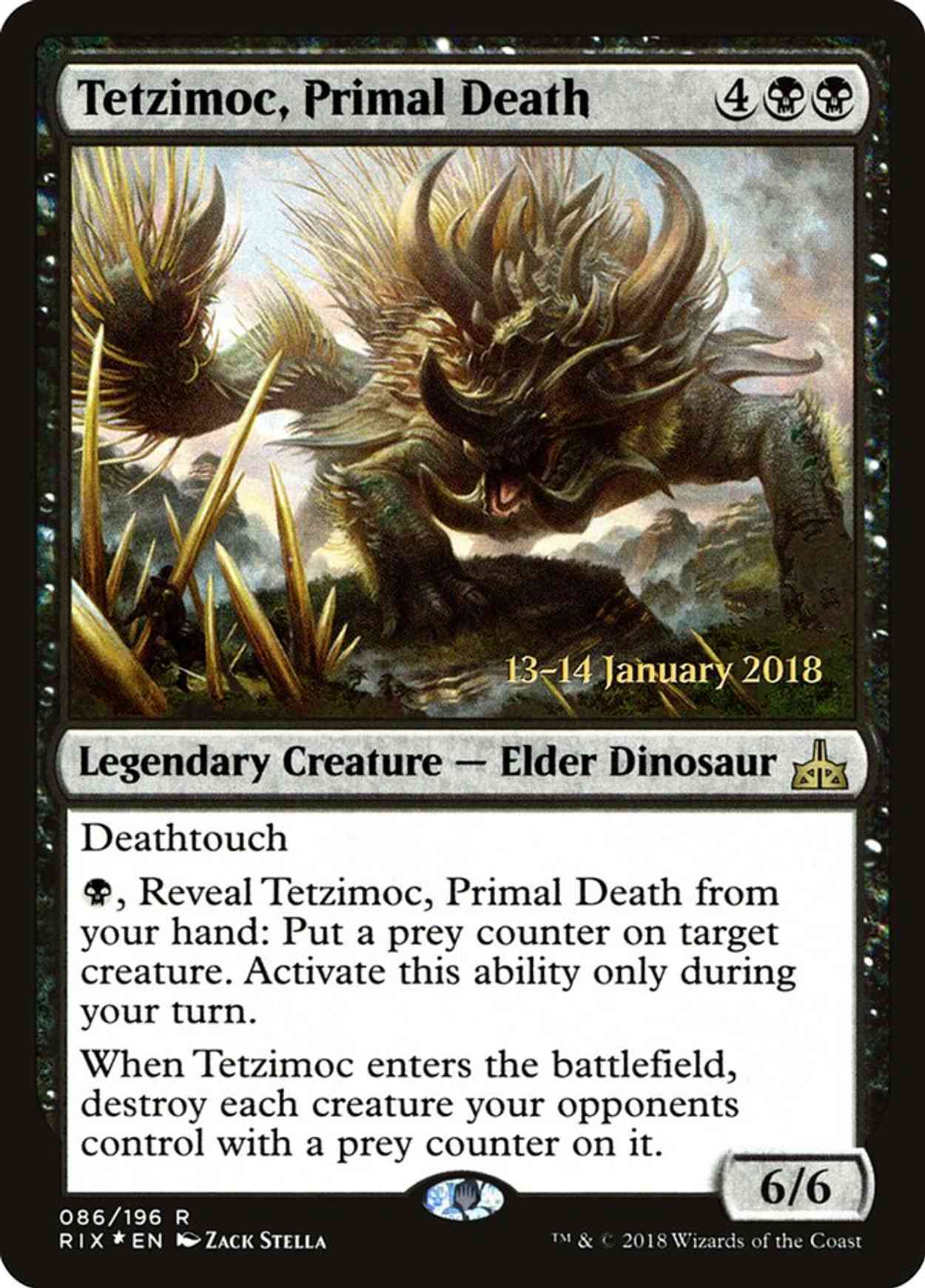 Tetzimoc, Primal Death magic card front
