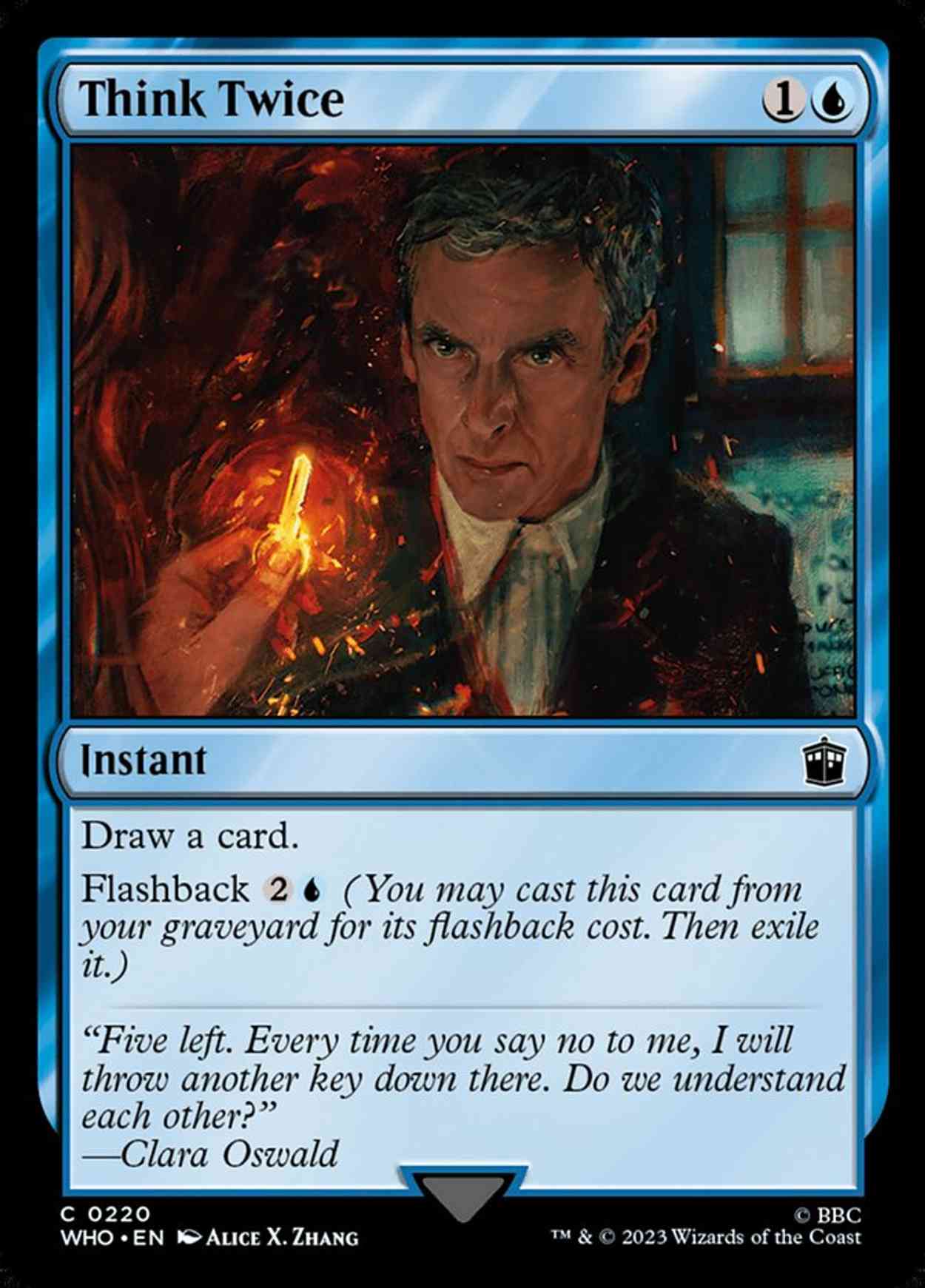 Think Twice magic card front