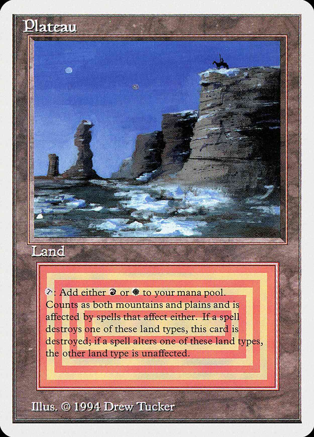 Plateau magic card front