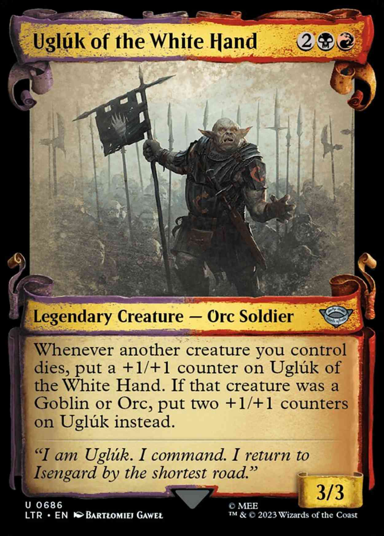 Uglúk of the White Hand (Showcase Scrolls) magic card front