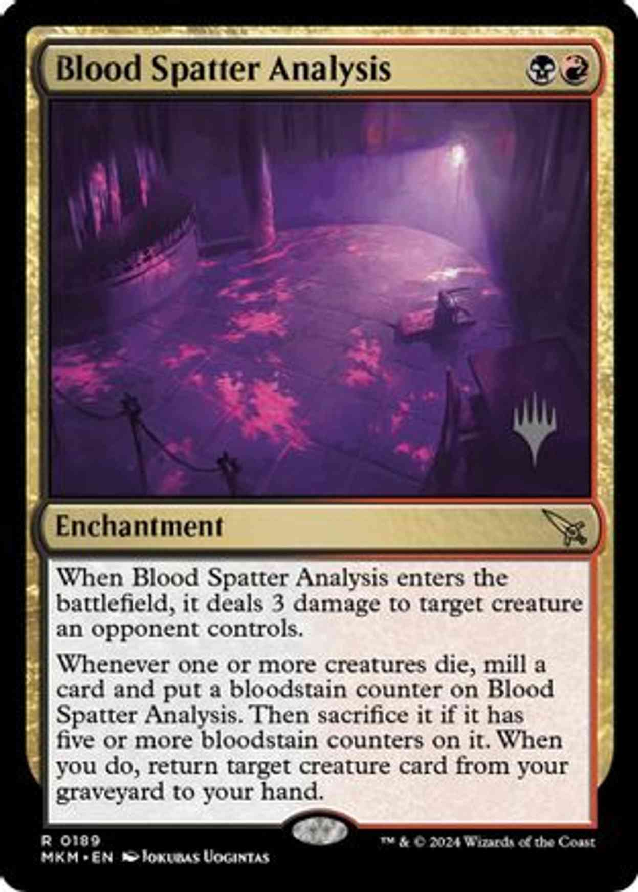 Blood Spatter Analysis magic card front