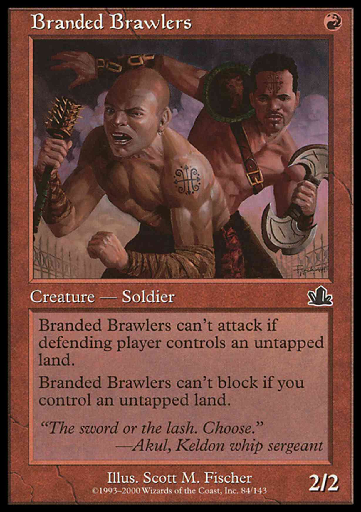 Branded Brawlers magic card front