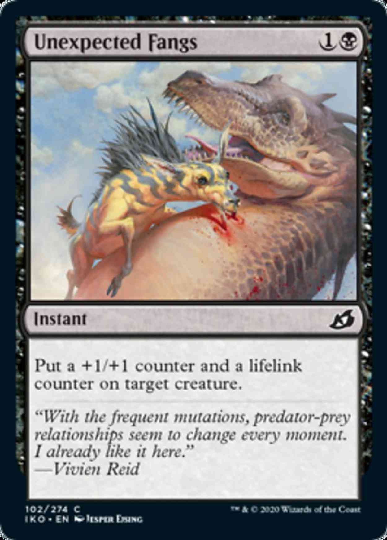 Unexpected Fangs magic card front