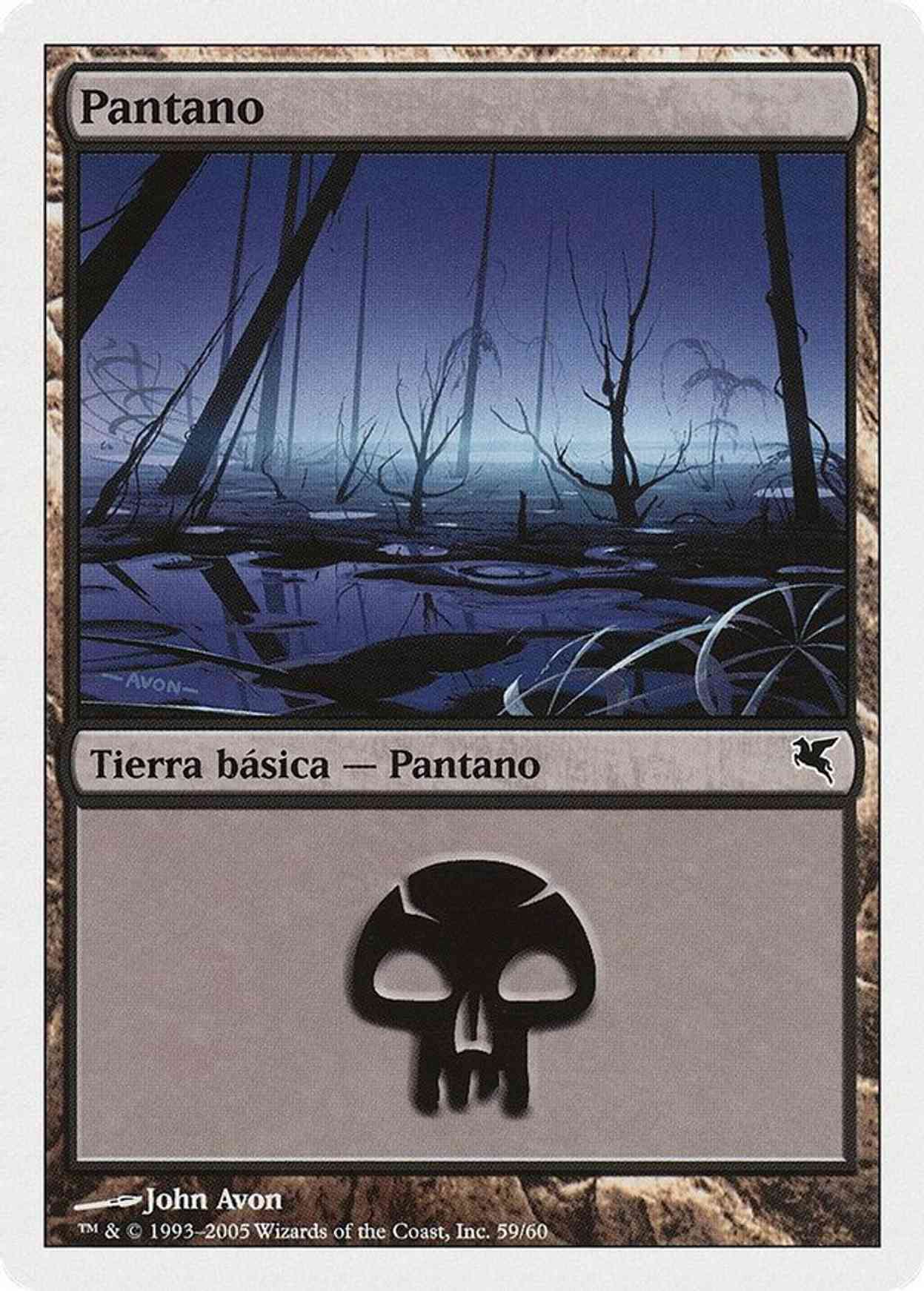 Swamp (Spanish) - "Pantano" (A59) magic card front