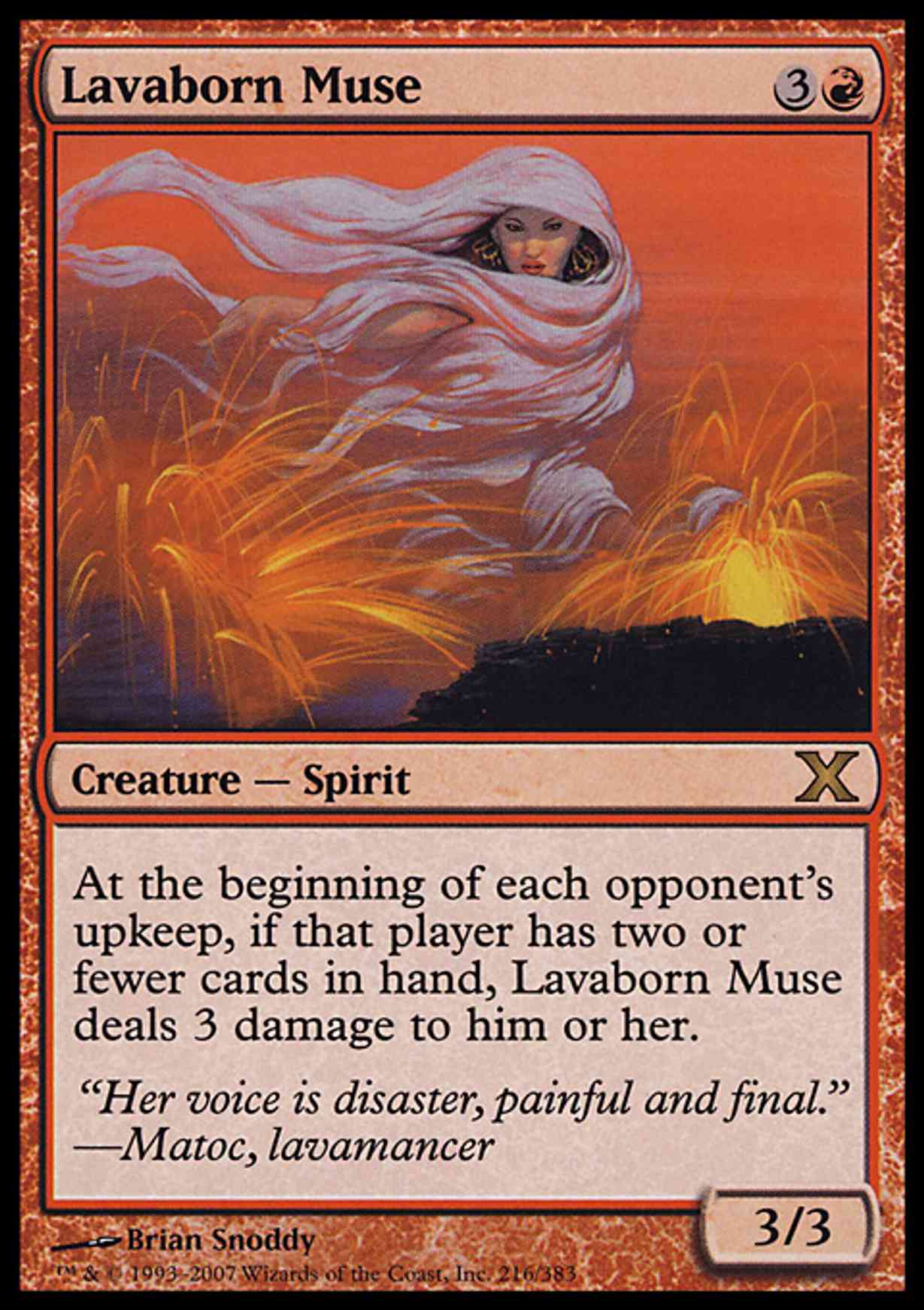 Lavaborn Muse magic card front