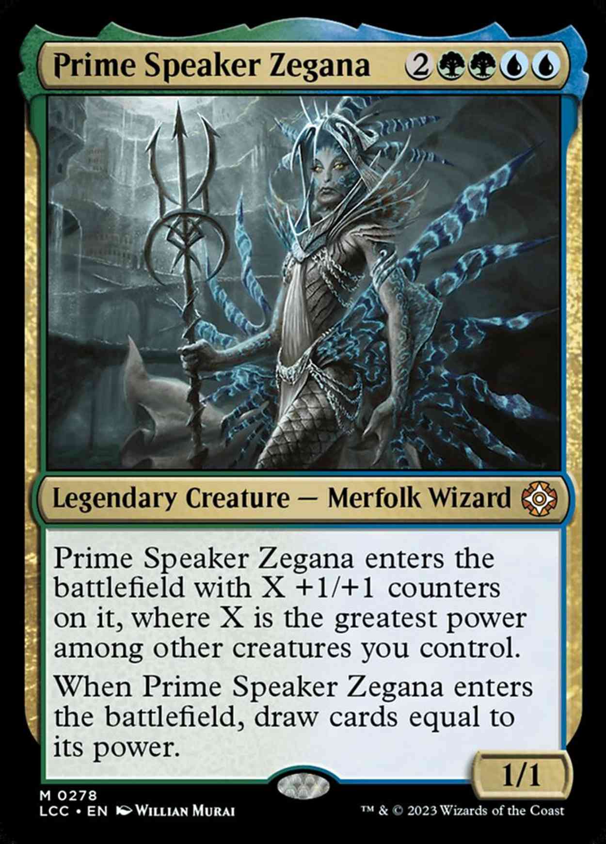 Prime Speaker Zegana magic card front