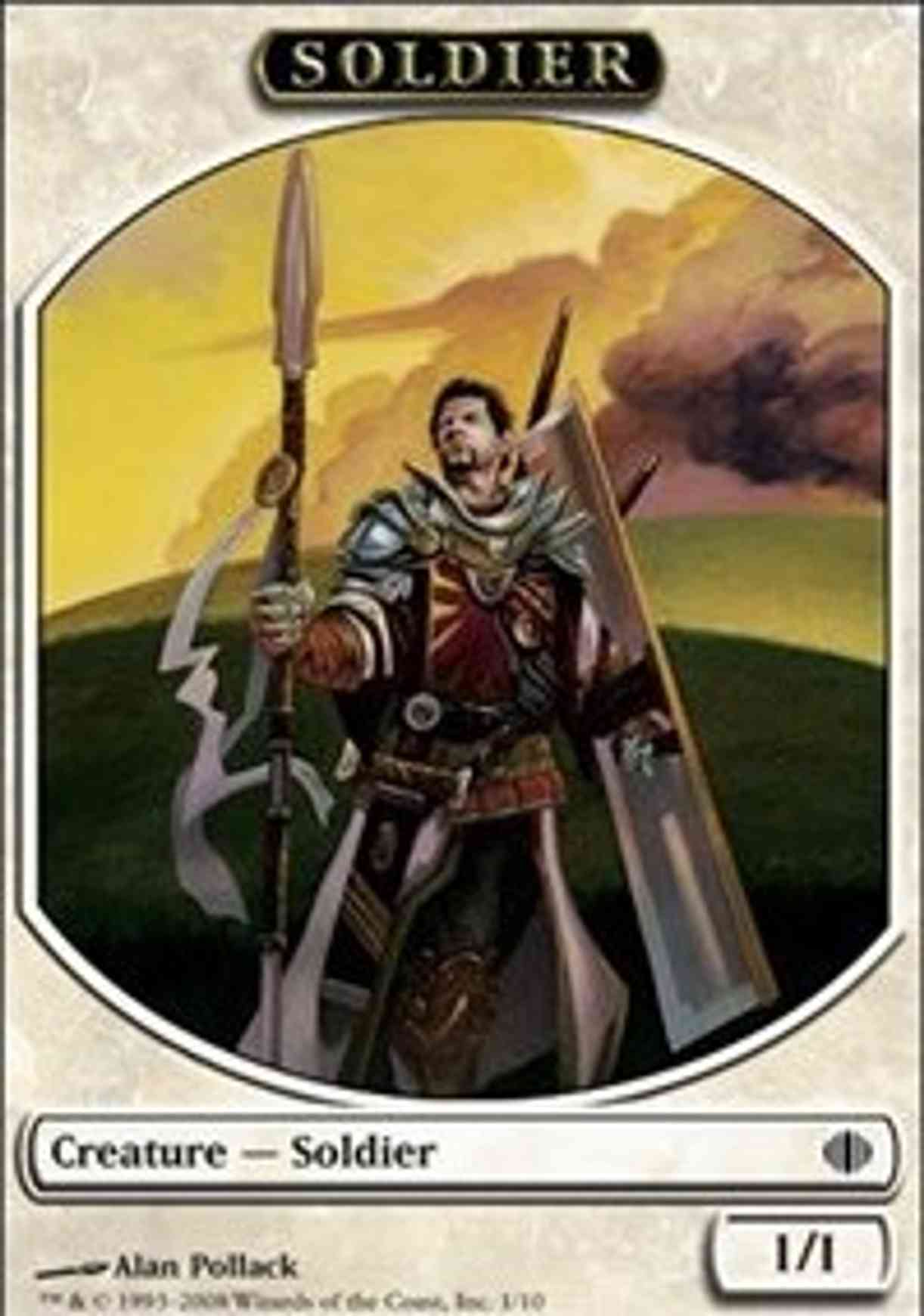 Soldier Token magic card front