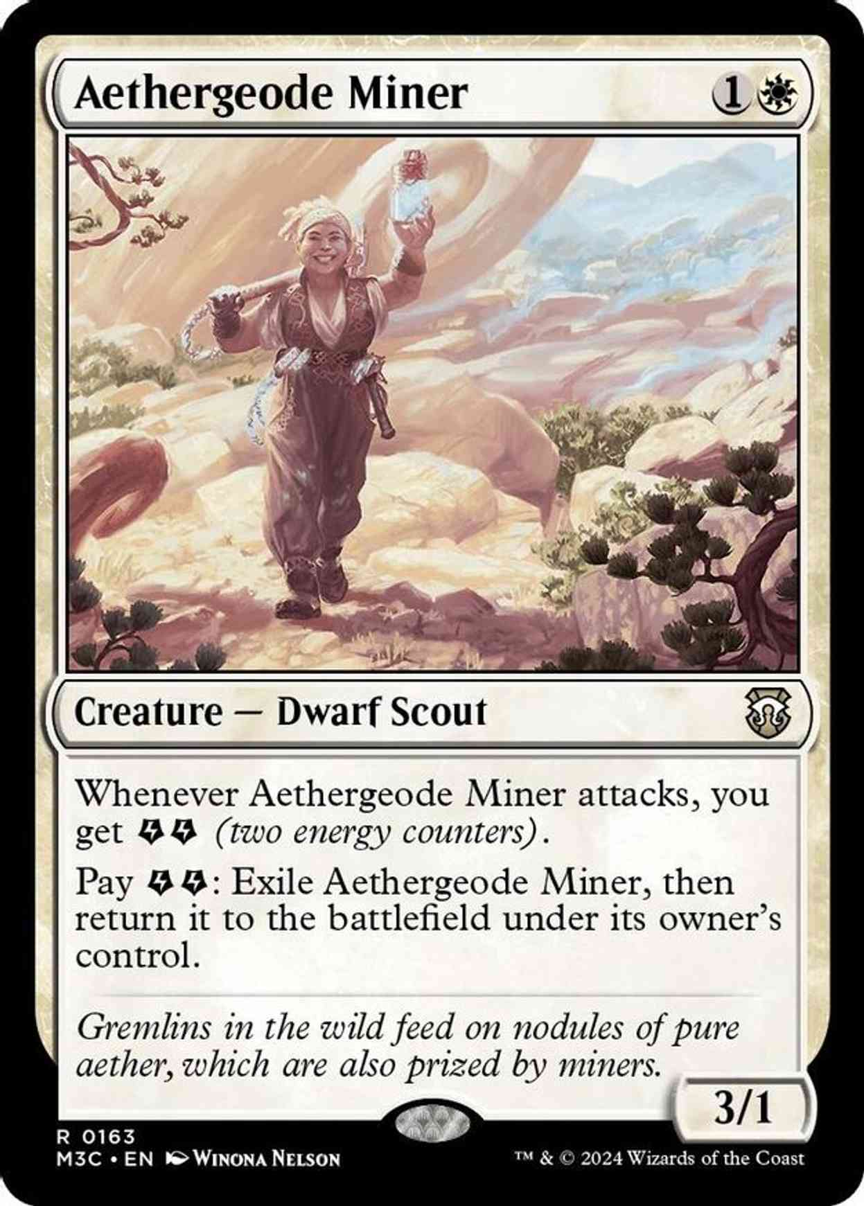 Aethergeode Miner (Ripper Foil) magic card front