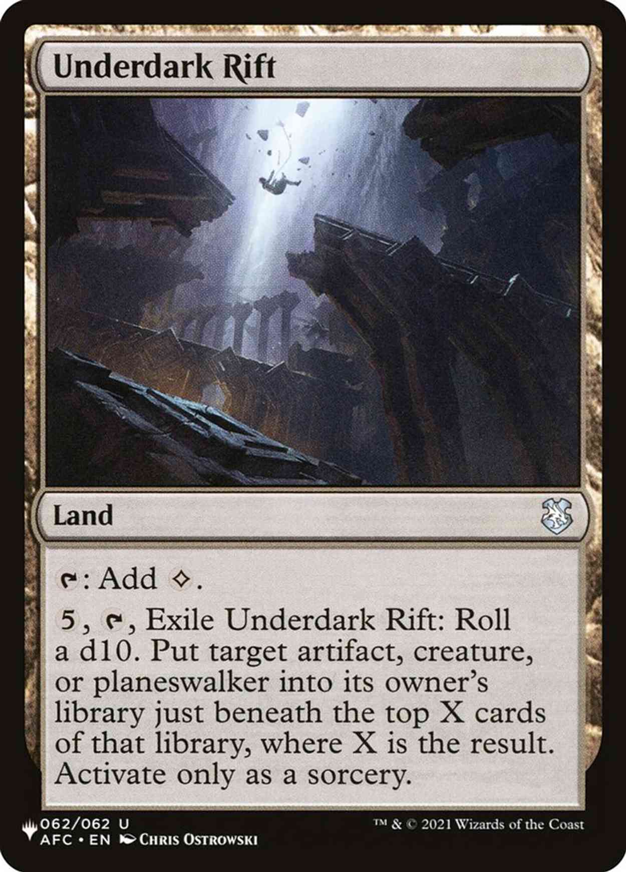 Underdark Rift magic card front