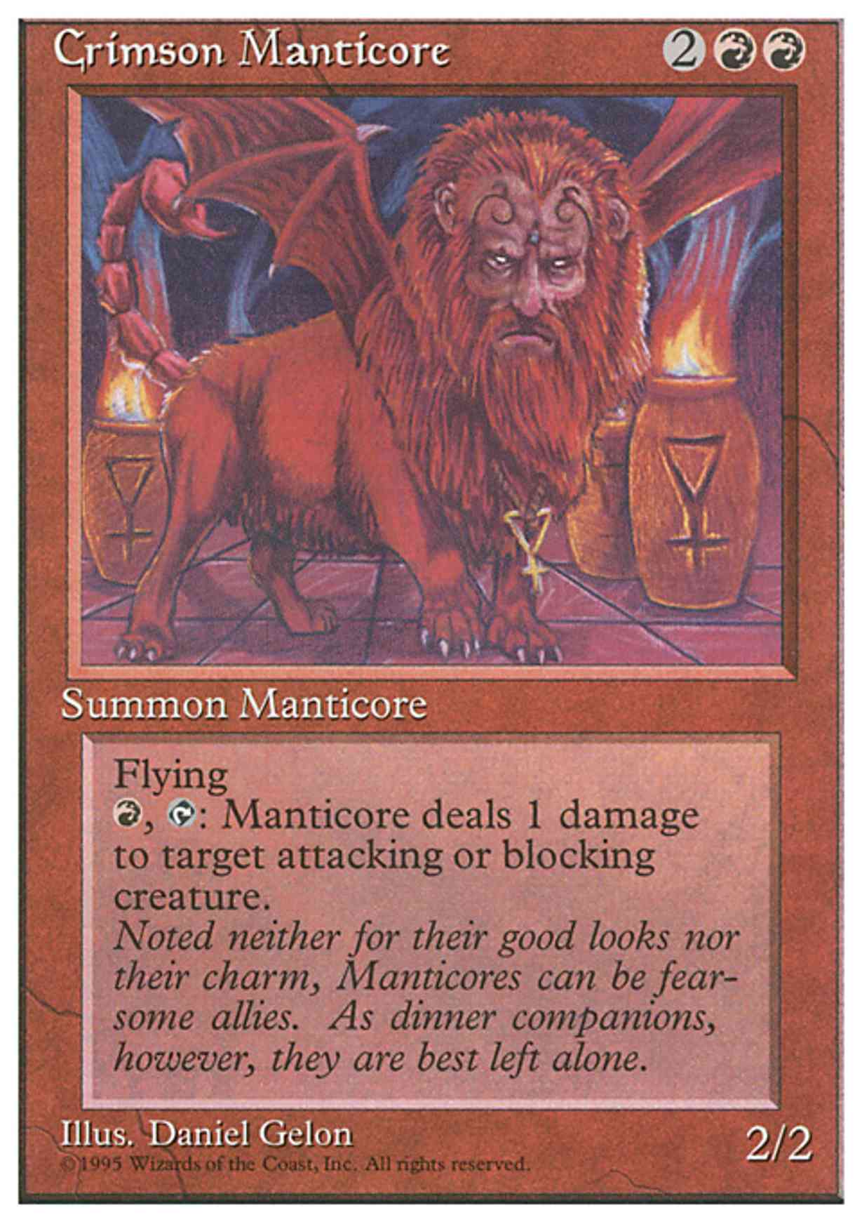 Crimson Manticore magic card front