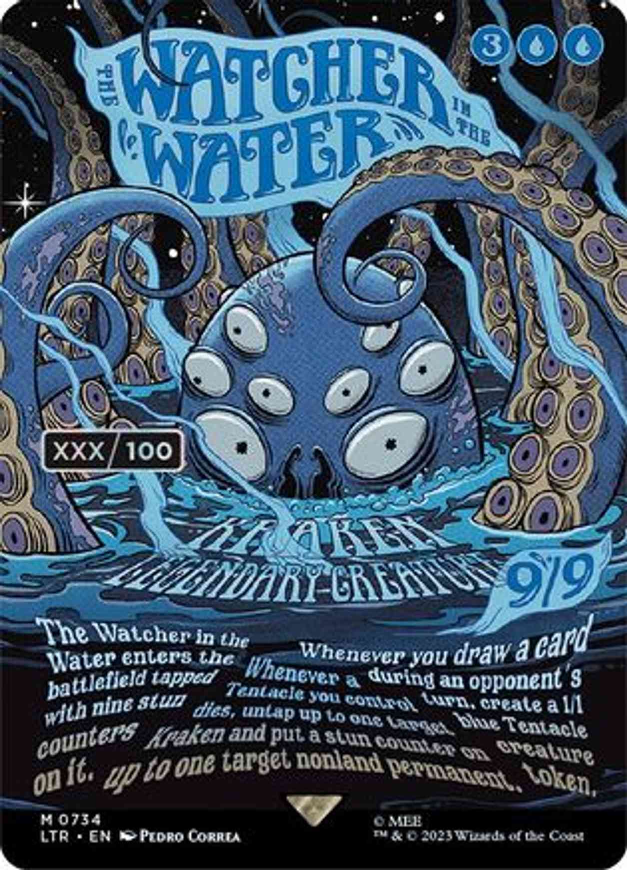 The Watcher in the Water (Borderless Poster) (Serial Numbered) magic card front