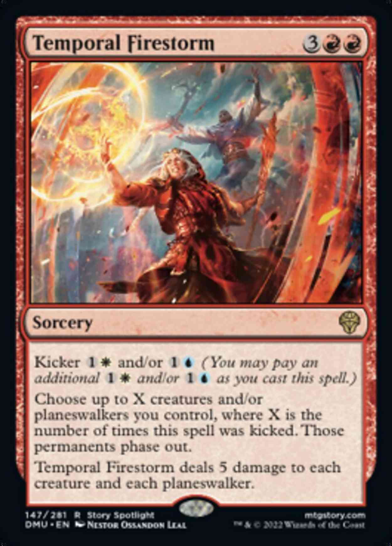 Temporal Firestorm magic card front