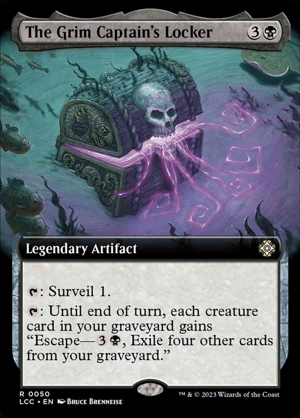 The Grim Captain's Locker (Extended Art) magic card front