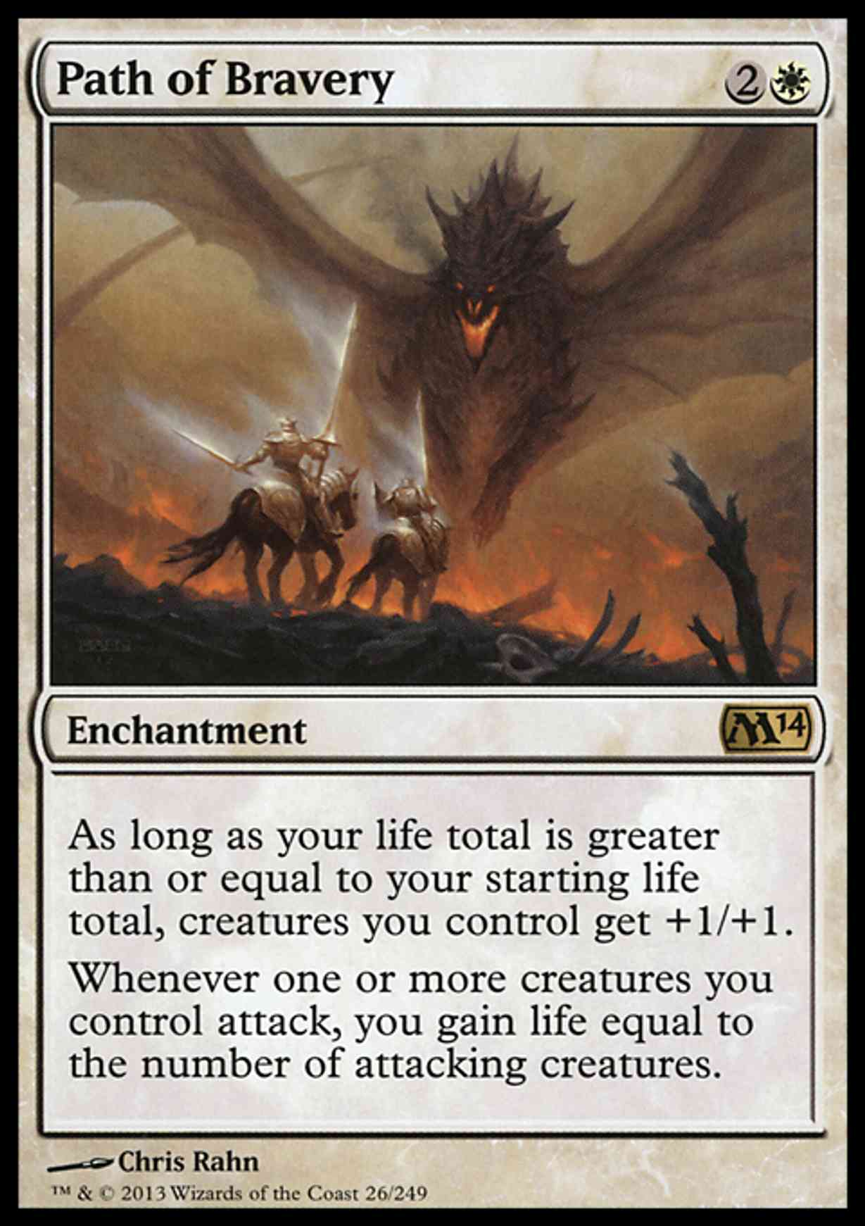 Path of Bravery magic card front