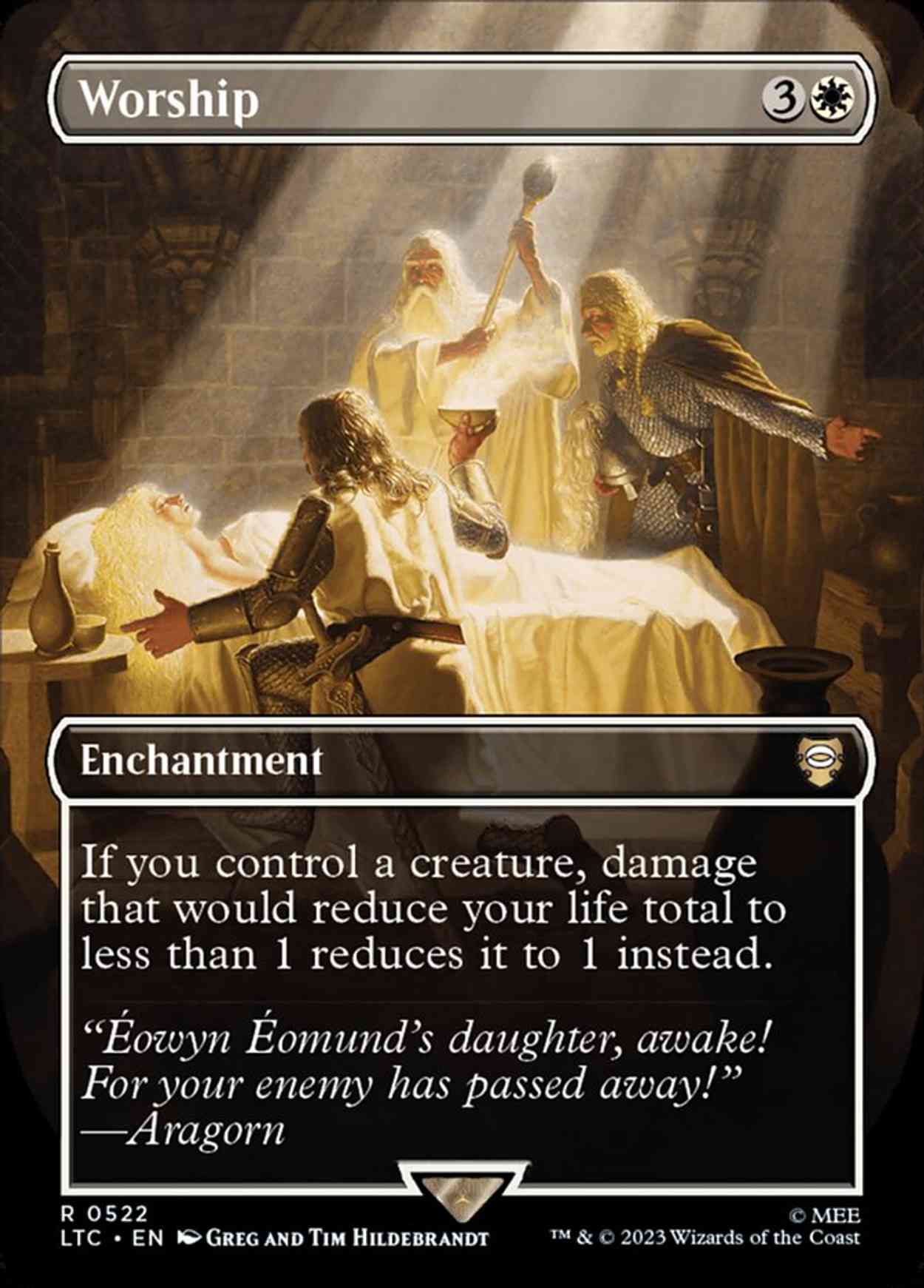 Worship (Borderless) magic card front