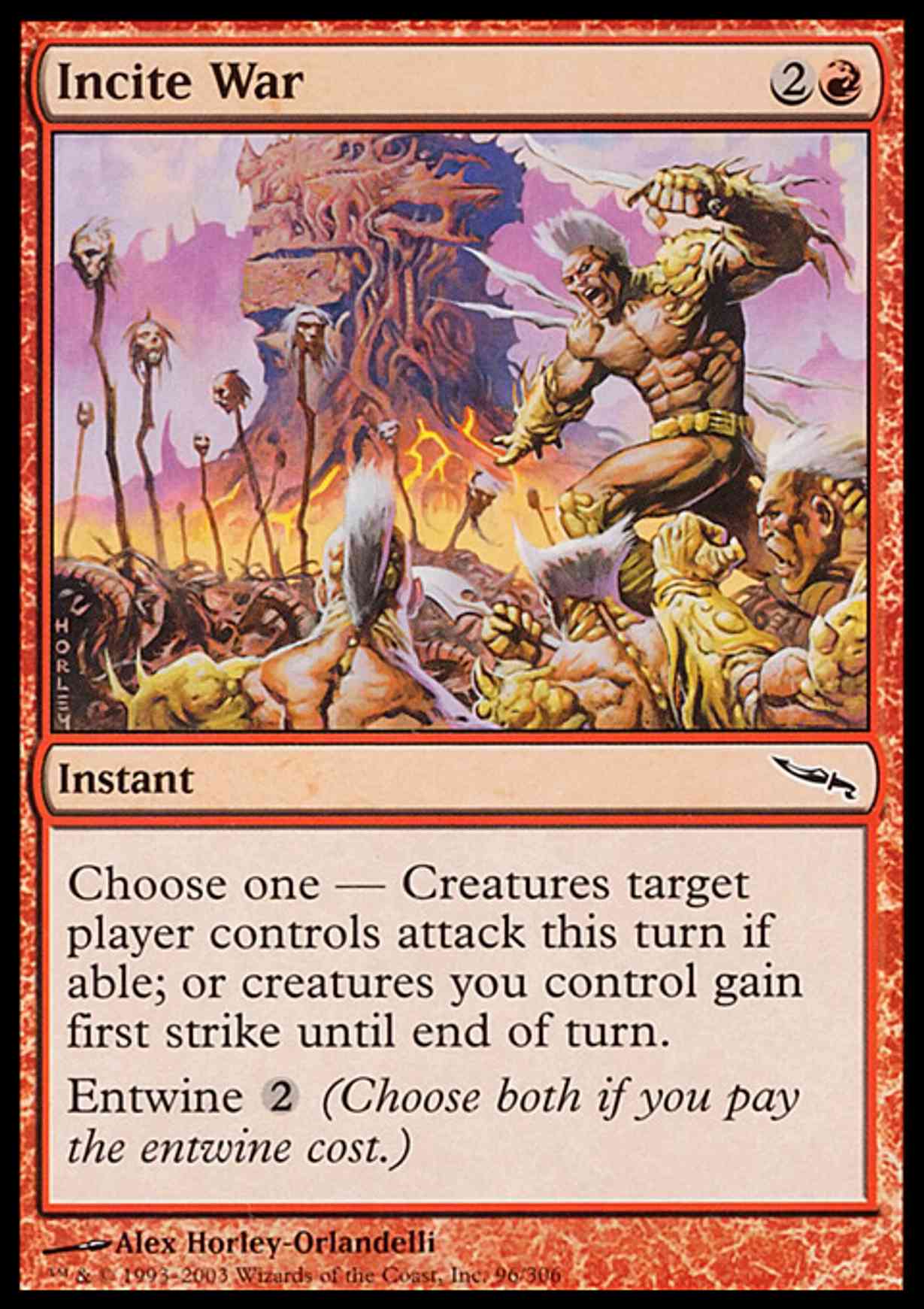 Incite War magic card front