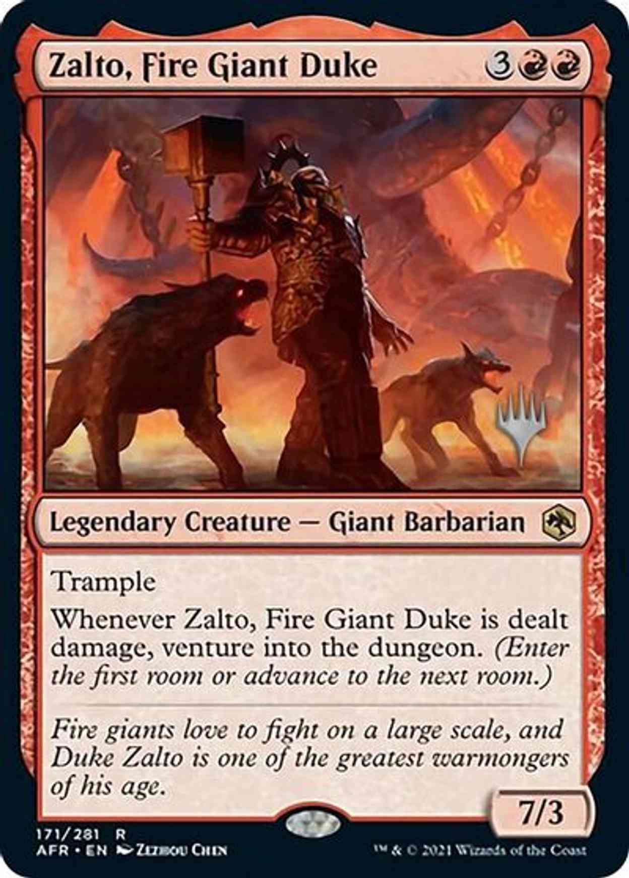 Zalto, Fire Giant Duke magic card front