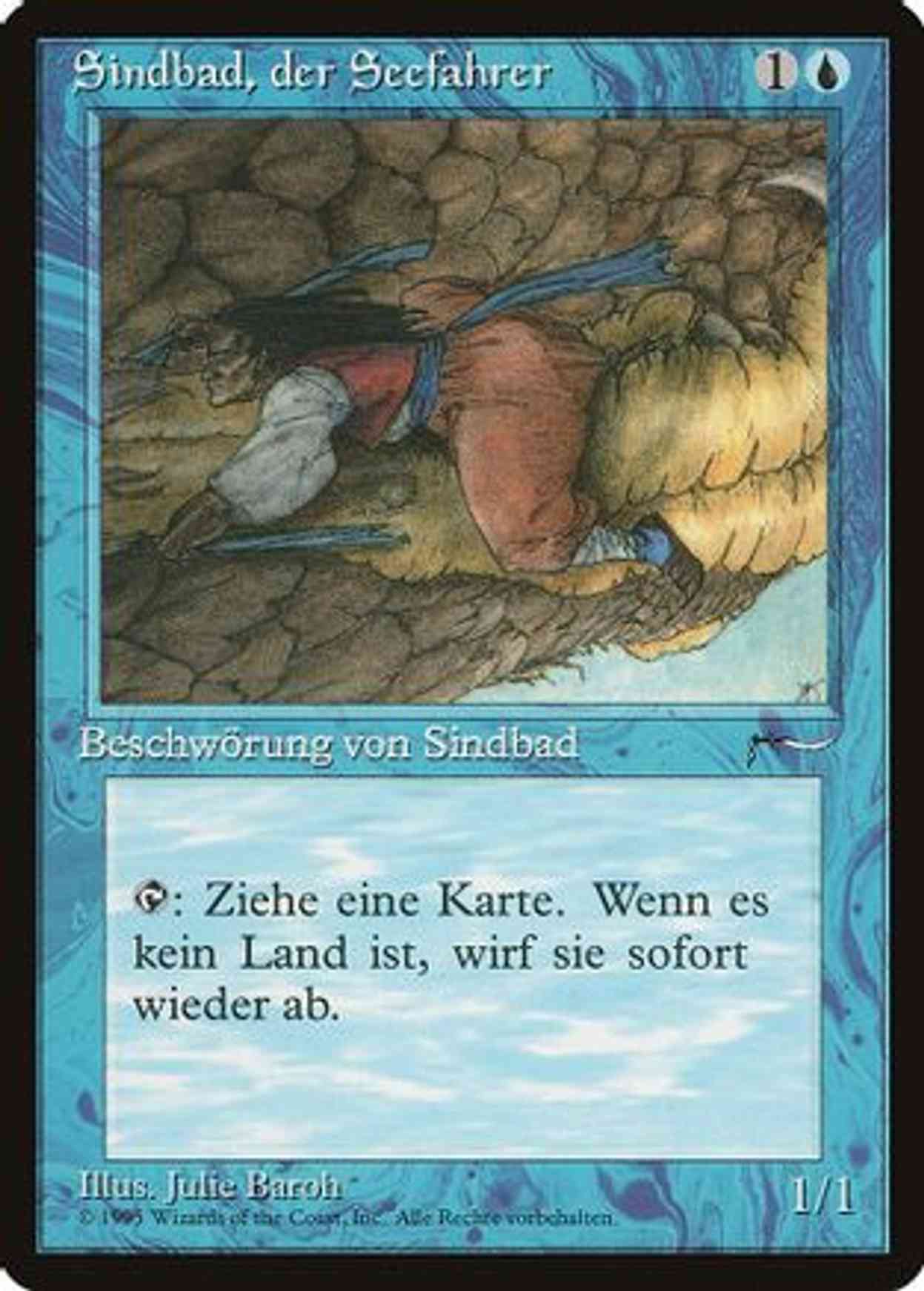 Sindbad (German) - "Sindbad, der Seefahrer" magic card front
