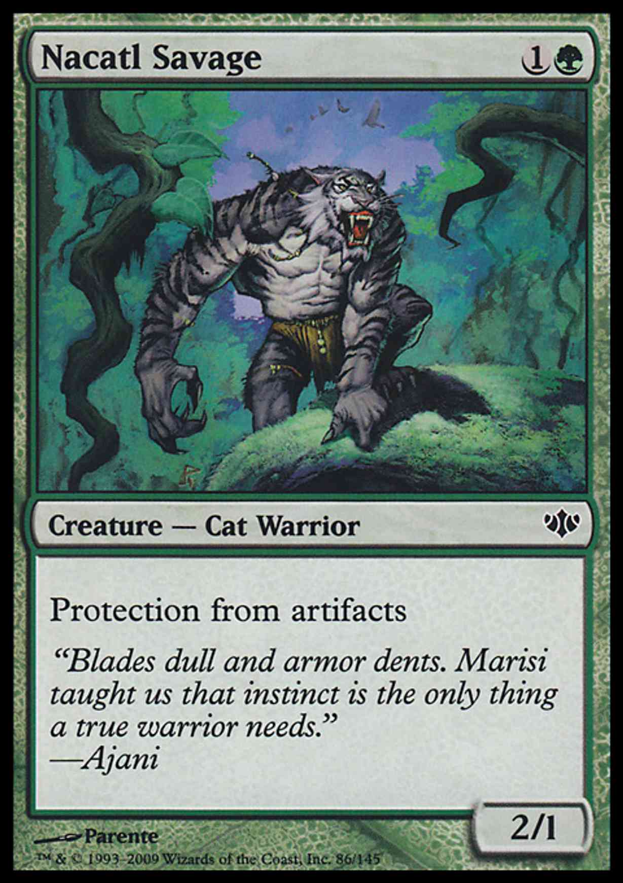 Nacatl Savage magic card front