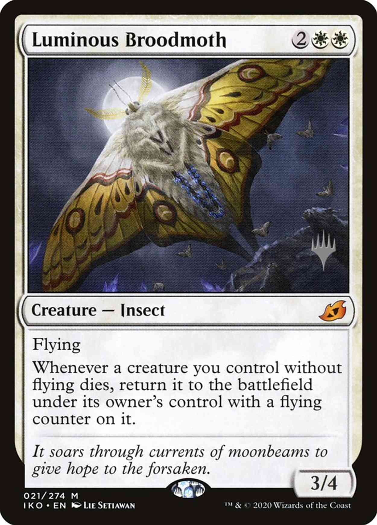 Luminous Broodmoth magic card front