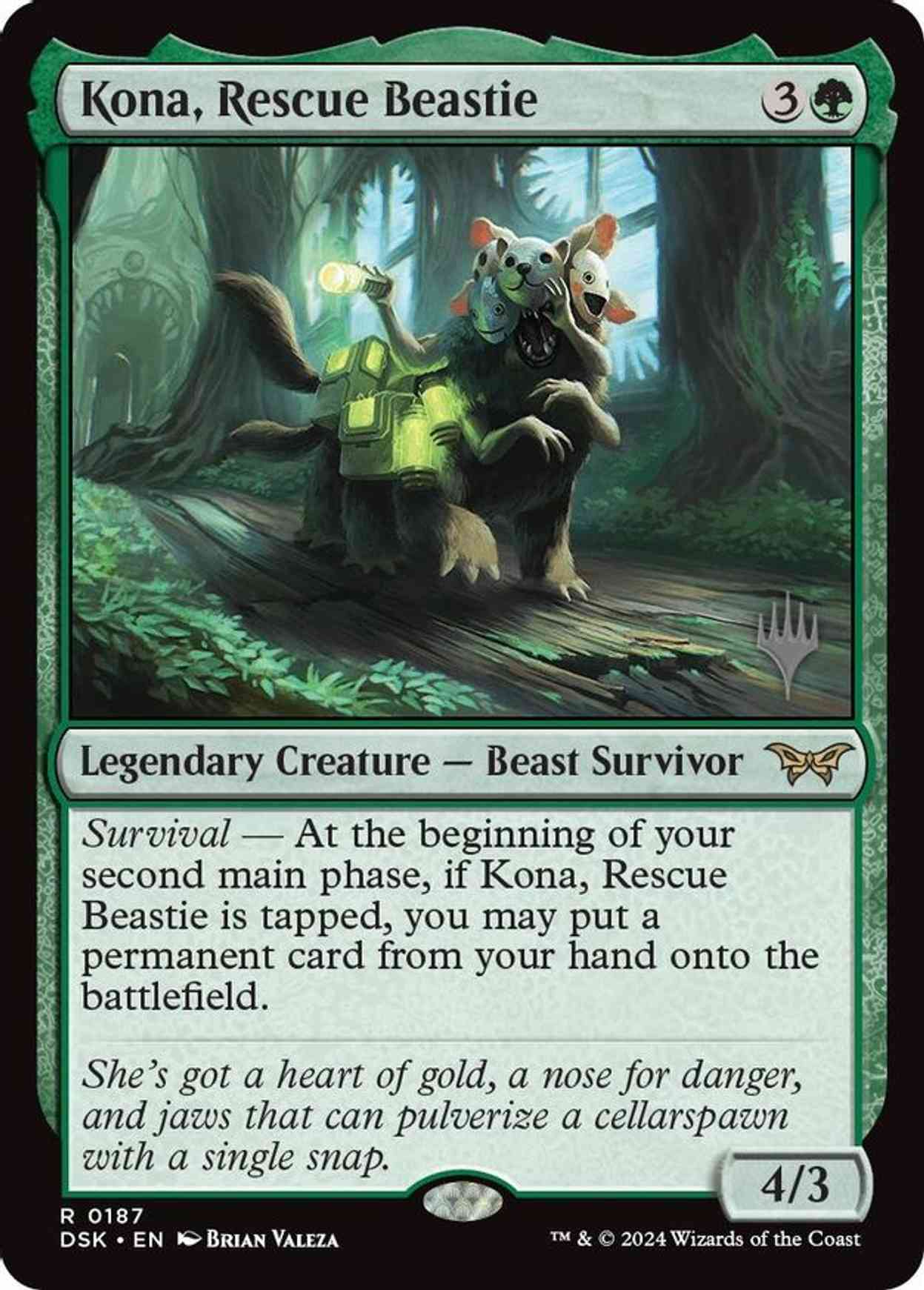 Kona, Rescue Beastie (0187) magic card front