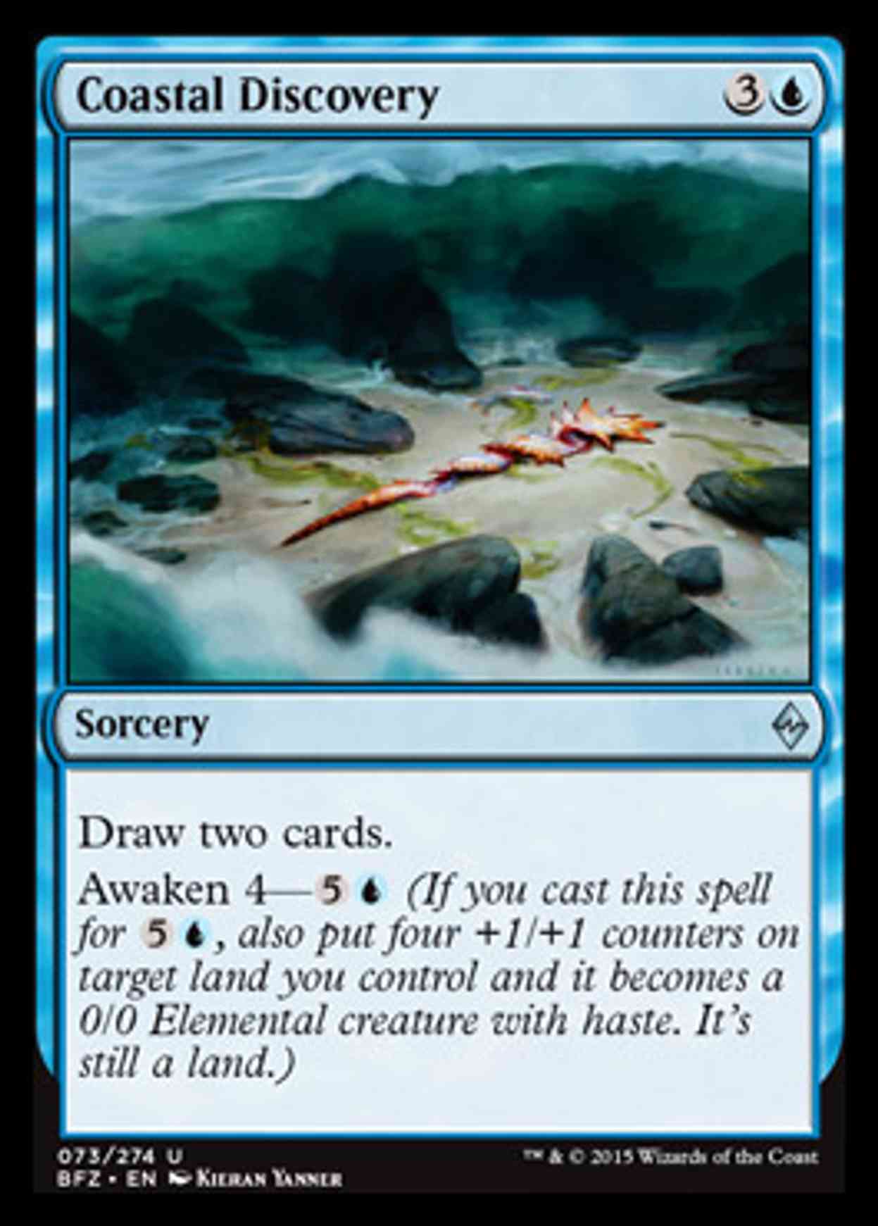 Coastal Discovery magic card front